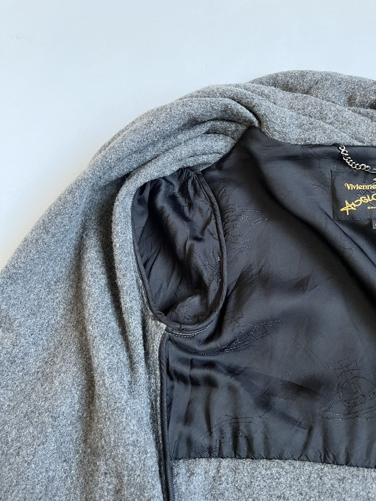 Vivienne Westwood Vivienne Westwood Anglomania Woman Grey Wool Belt Coat Size XL / US 12-14 / IT 48-50 - 11 Thumbnail