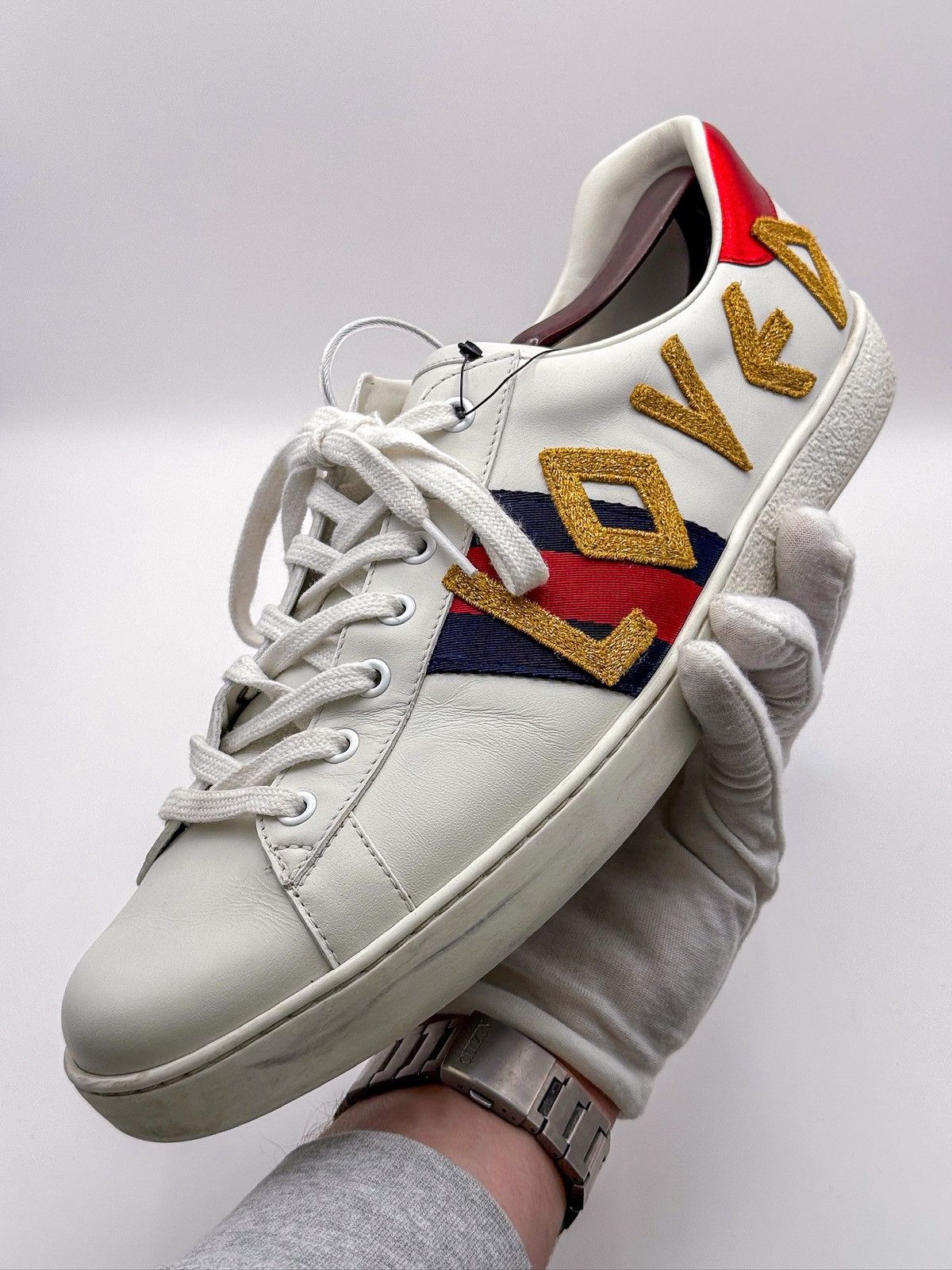 Gucci Gucci Ace Loved Limited Edition Sneakers Size US 12 / EU 45 - 12 Thumbnail
