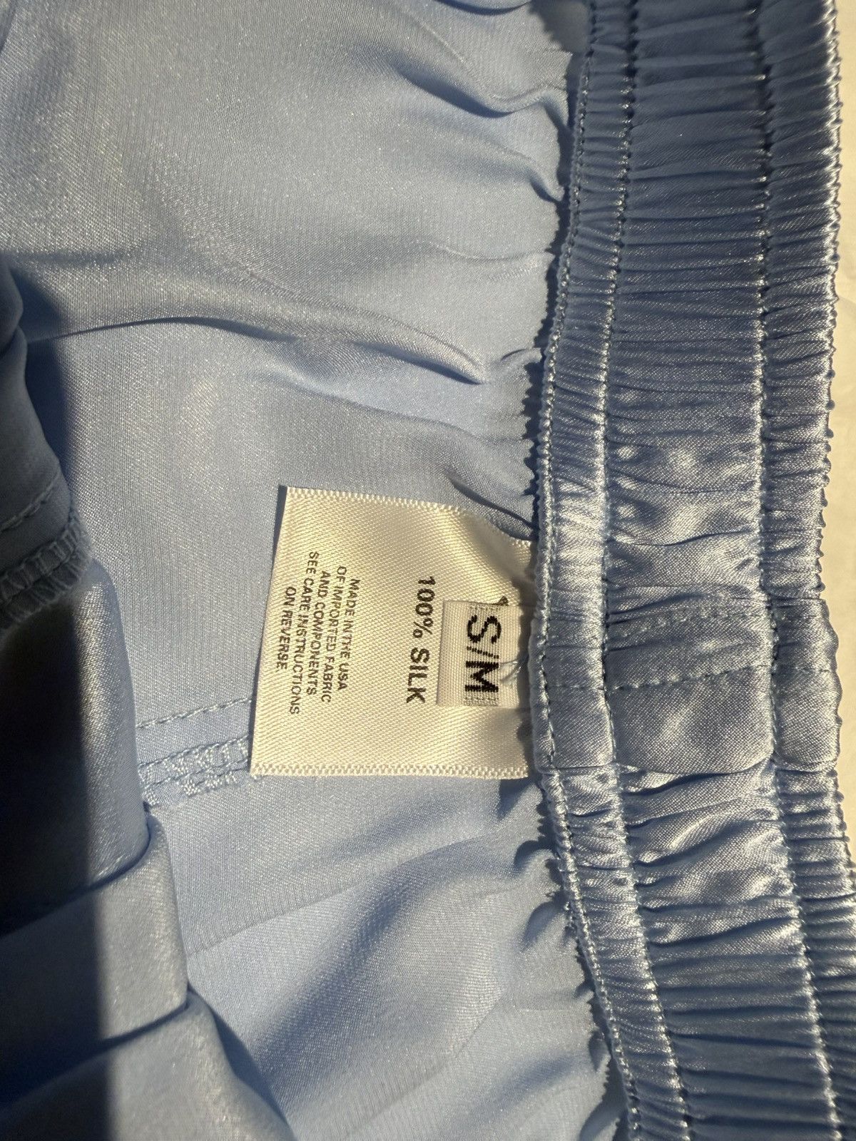 SKYLRK Skylrk “Silky Blue” Silk Boxers Size 32 - 3 Thumbnail