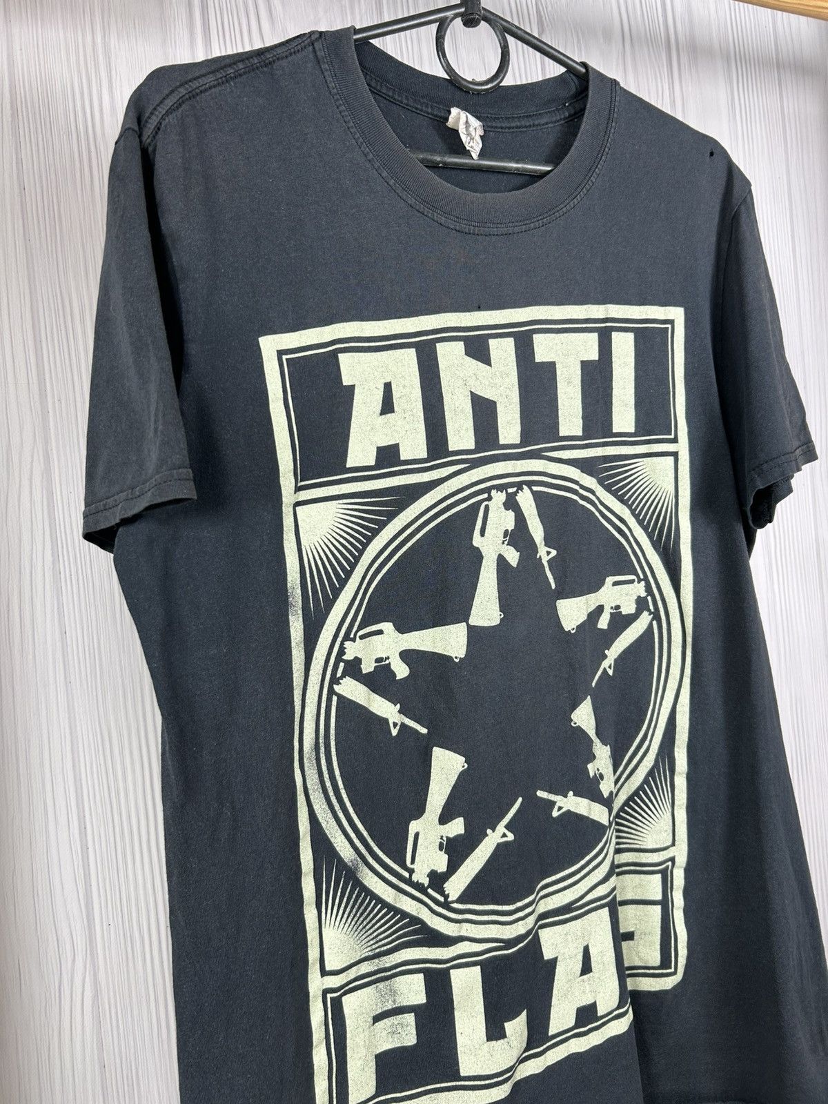 Band Tees Vintage Anti Flag Punk Rock Band T-Shirt Size M Rare Size US M / EU 48-50 / 2 - 2 Thumbnail