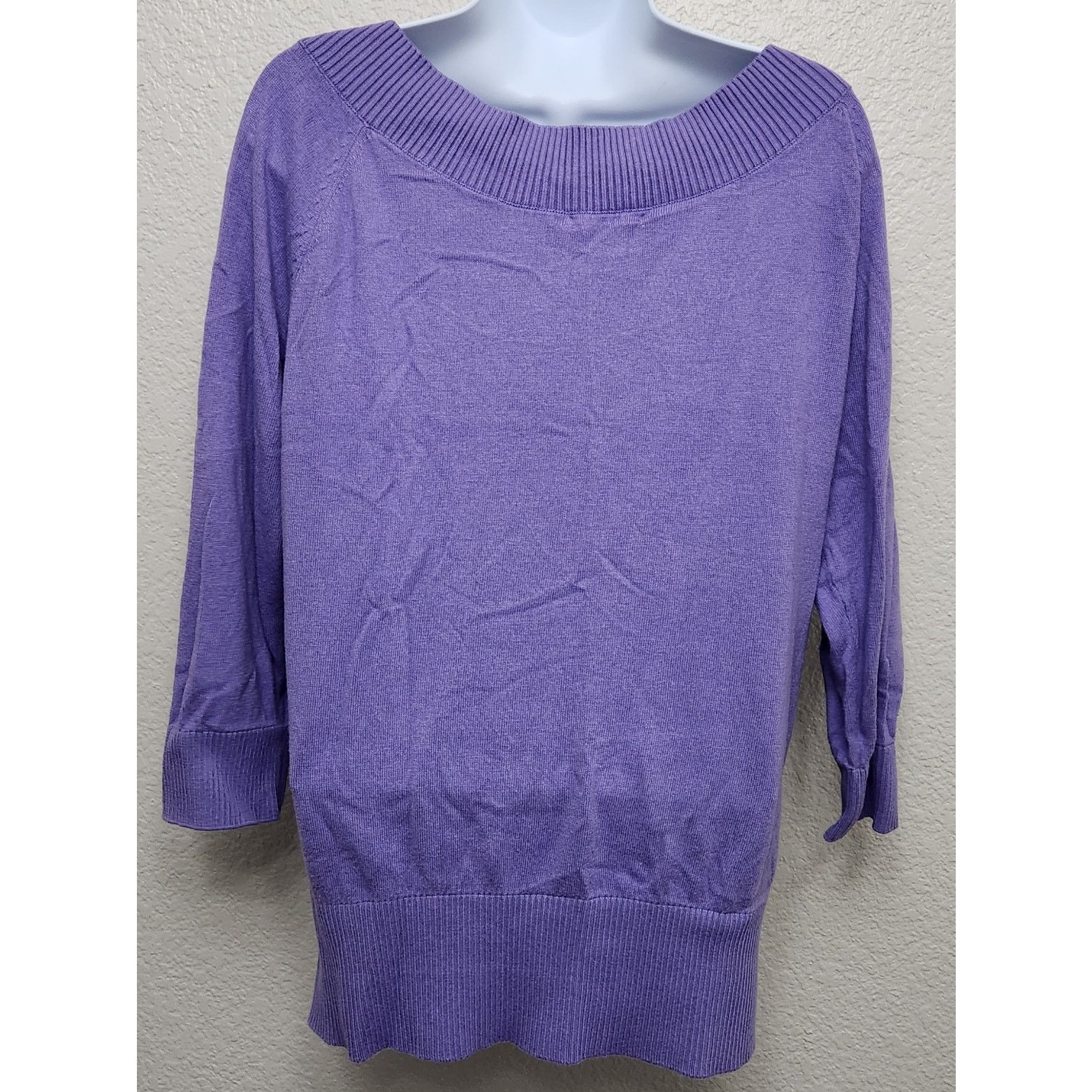 Other New York & Company Purple Boat Neck Sweater Top XL Size XL / US 12-14 / IT 48-50 - 4 Thumbnail