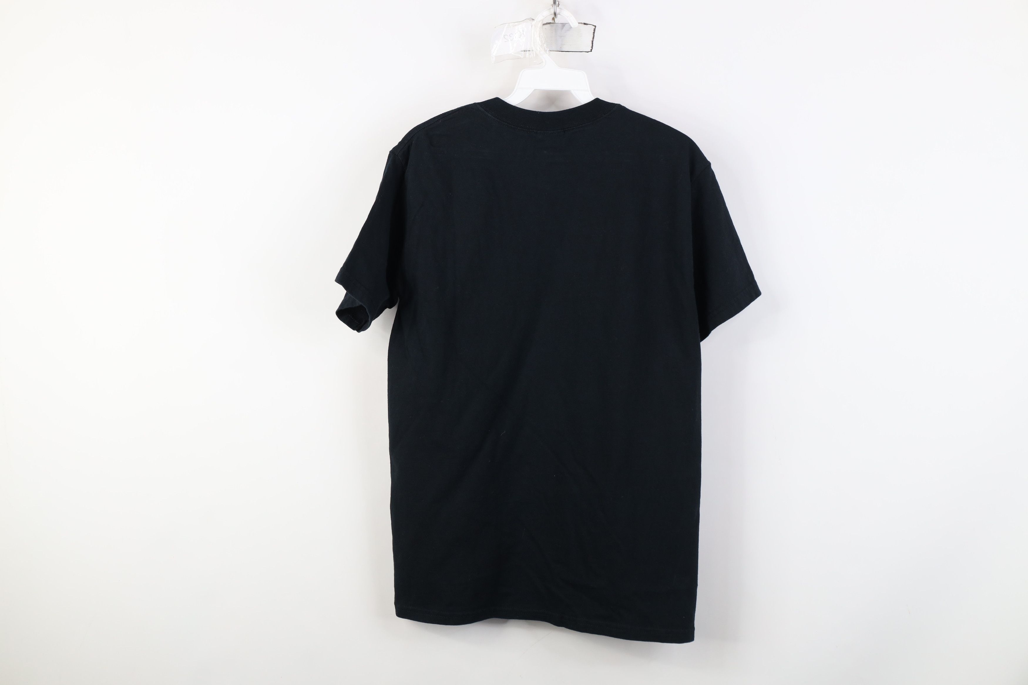 Vintage Vintage 90s Y2K Streetwear Faded Blank Cotton T-Shirt Black Size US S / EU 44-46 / 1 - 10 Thumbnail