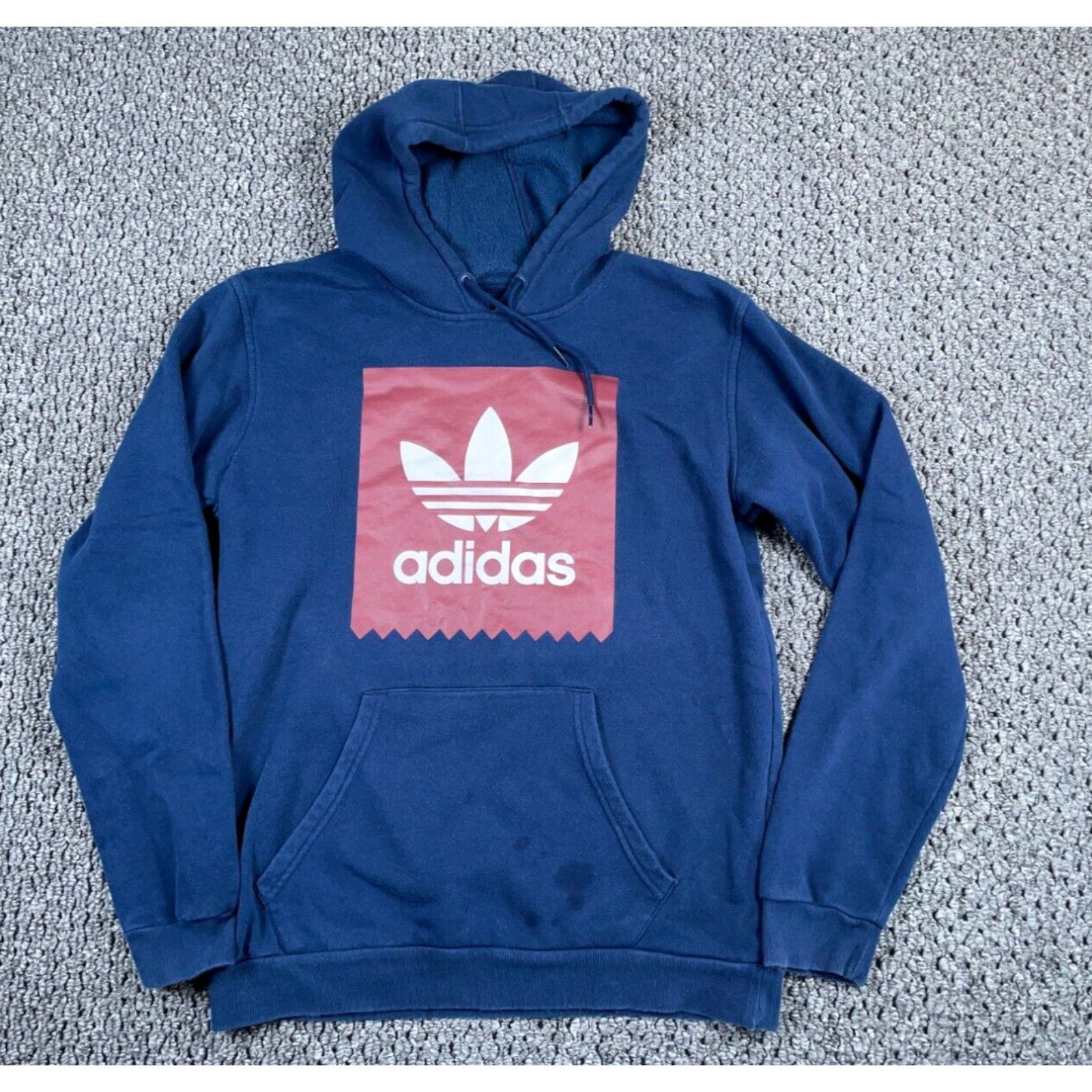 Adidas adidas Skateboarding Trefoil Logo Hoodie Adult Medium Dark Blue Sweatshirt Grailed