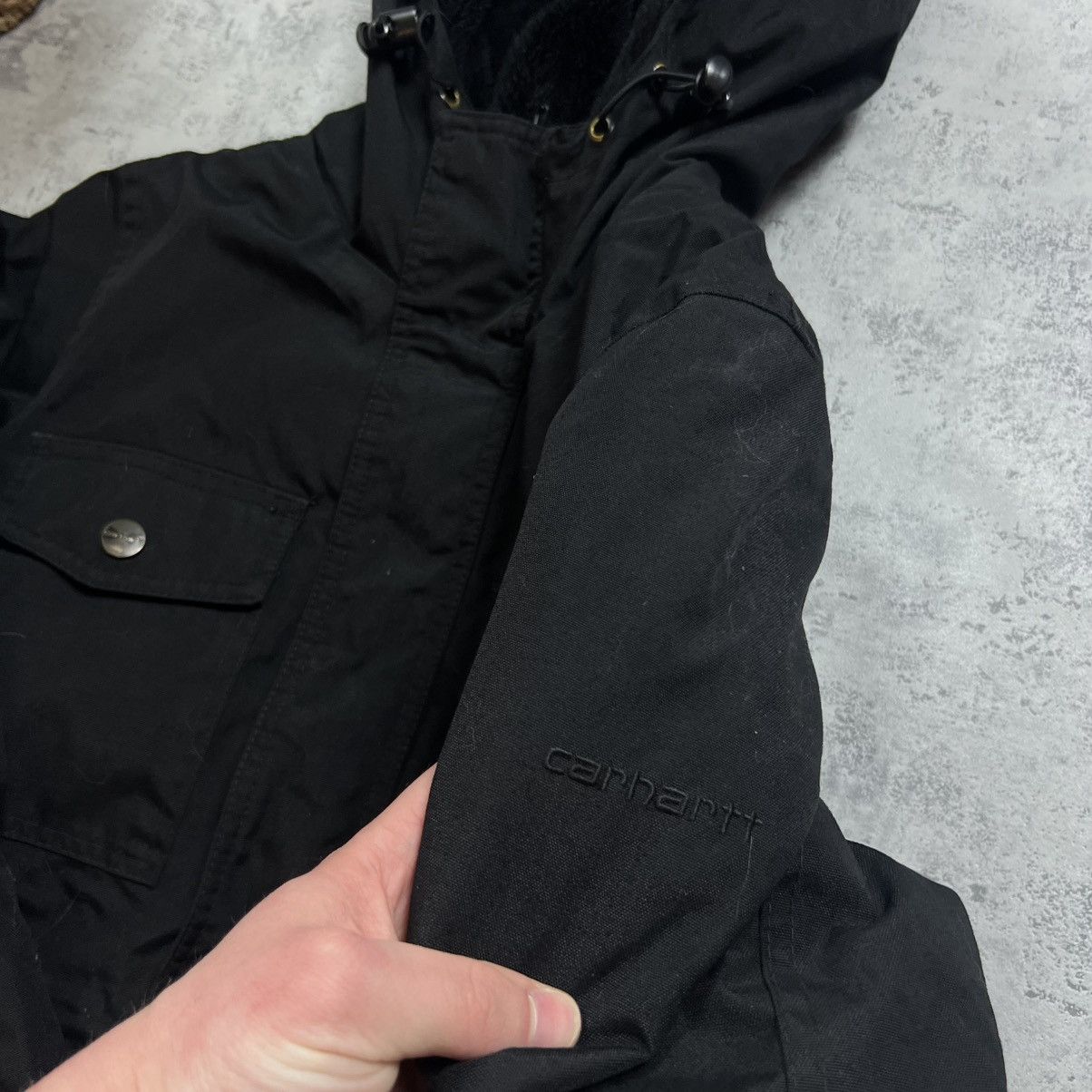 Carhartt 00s Carhartt Fur Vintage Hooded Parka Winter Jacket Size US S / EU 44-46 / 1 - 10 Thumbnail