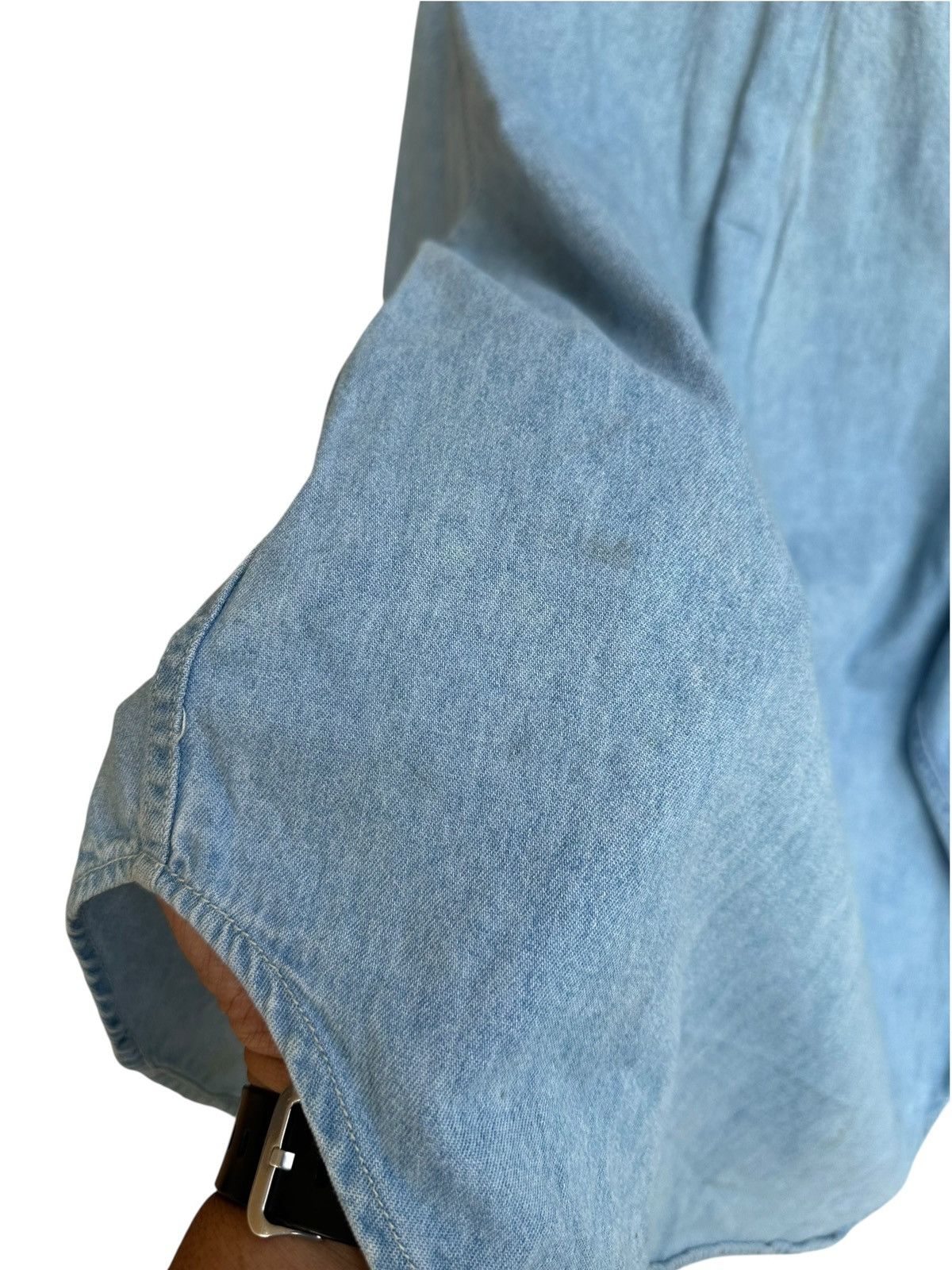 Japanese Brand Vintage HP Computer Chambray Shirt Size US M / EU 48-50 / 2 - 6 Thumbnail