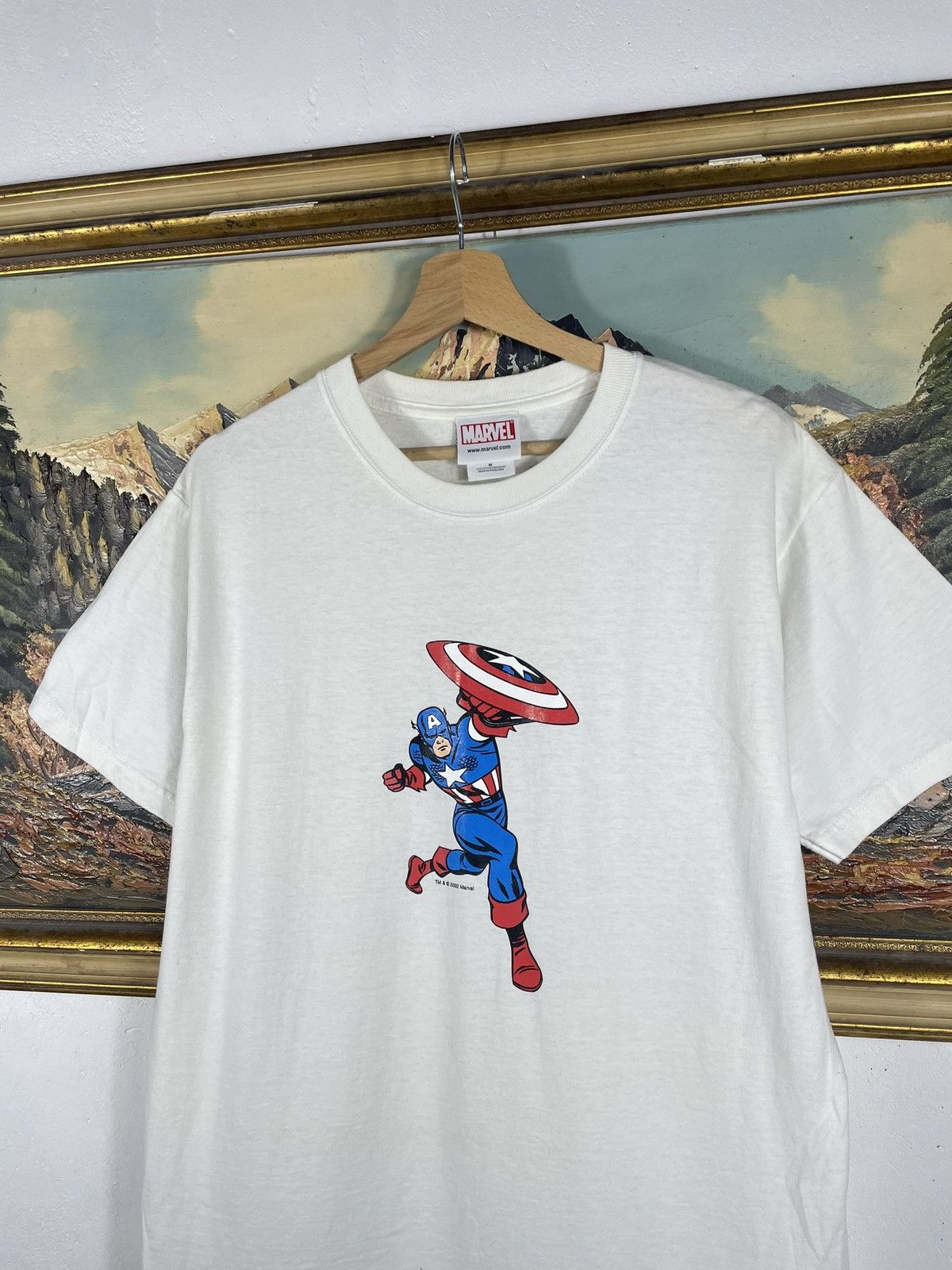 Marvel Comics × Vintage 🇺🇸 Vintage 2002 Capitan America Marvel Comics t-shirt tee Y2K Size US M / EU 48-50 / 2 - 5 Thumbnail