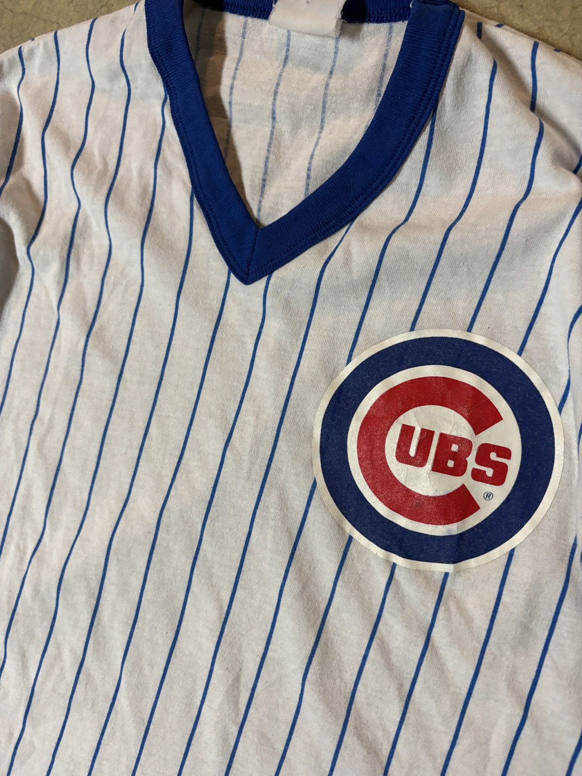 Majestic VTG 90s Youth Majestic Chicago Cubs Pinstripe Jersey Large Size US M / EU 48-50 / 2 - 2 Thumbnail