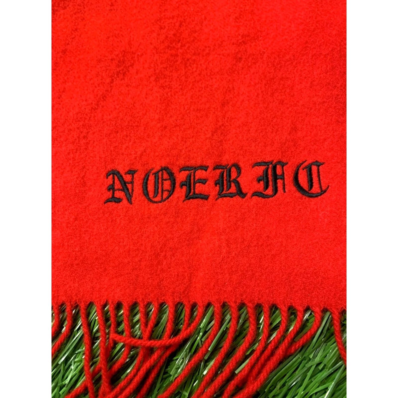 Vintage NOERAC Scarf Men One Size Lambswool Red 100% Lambswool Made in Scotland Vintage: Noerac Casual Scarves Winter 140 cm 29 cm Size ONE SIZE - 4 Thumbnail