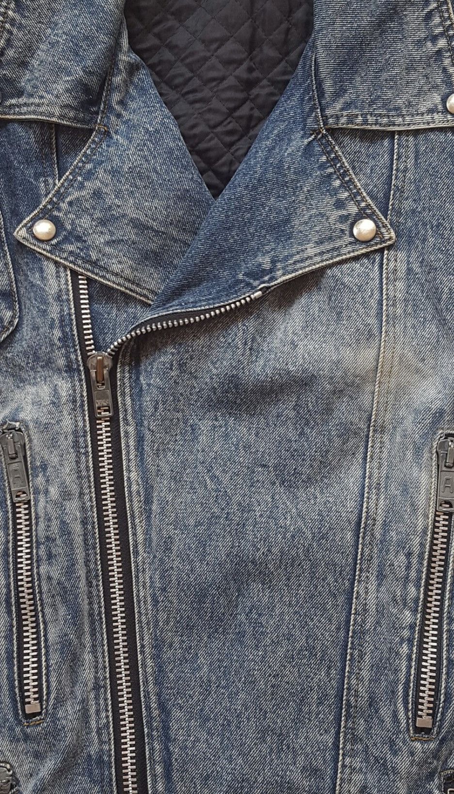 Other Rare Vintage 90s Denim Biker Jacket – Blue Style BY Premier Size US M / EU 48-50 / 2 - 3 Thumbnail