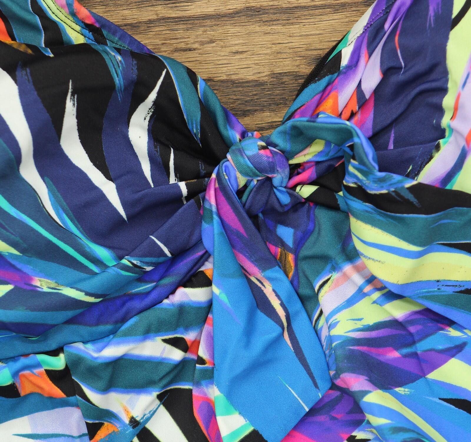 Other Nwt Swim Solutions Swim One Piece Dress Black / Multi 16 Size ONE SIZE - 6 Thumbnail