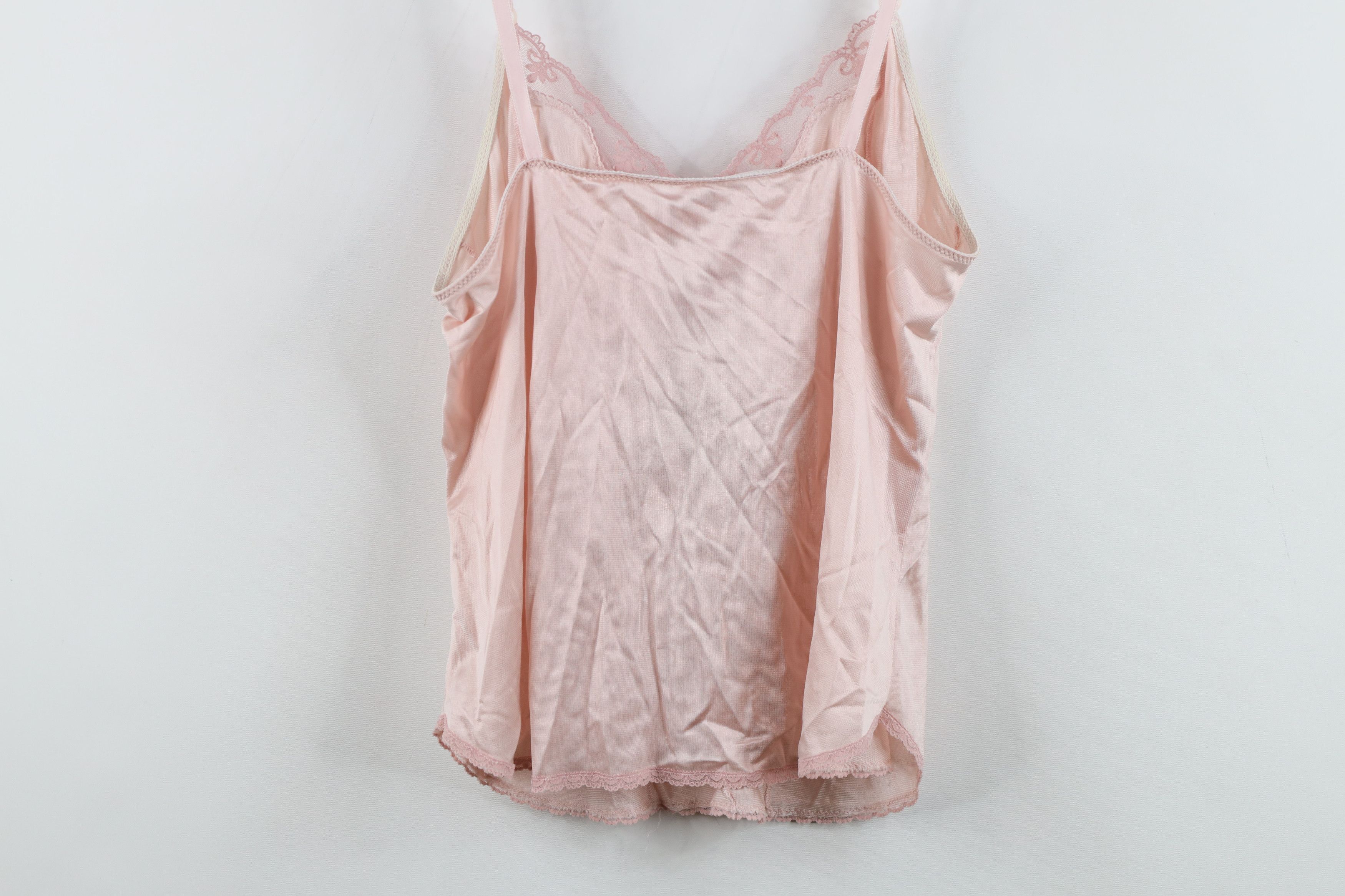 Vintage Vintage 70s Streetwear Fairy Silky Lace Cami Tank Top Shirt Size XS / US 0-2 / IT 36-38 - 11 Thumbnail