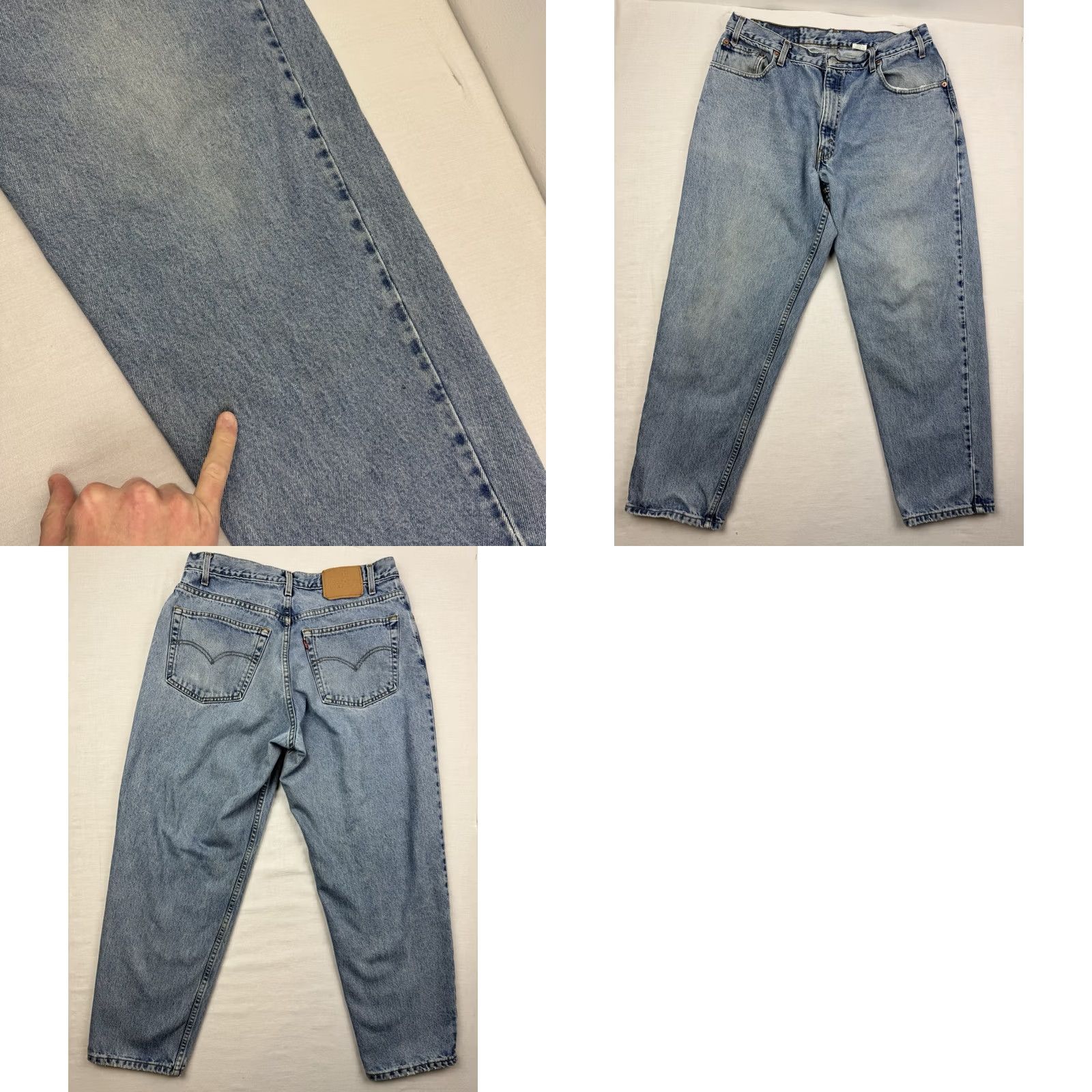 Levi's VINTAGE Levis 560 Loose Tapered Pants Adult 36x30 Blue 90s American Red Tab Mens Hipster Size US 36 / EU 52 - 10 Thumbnail