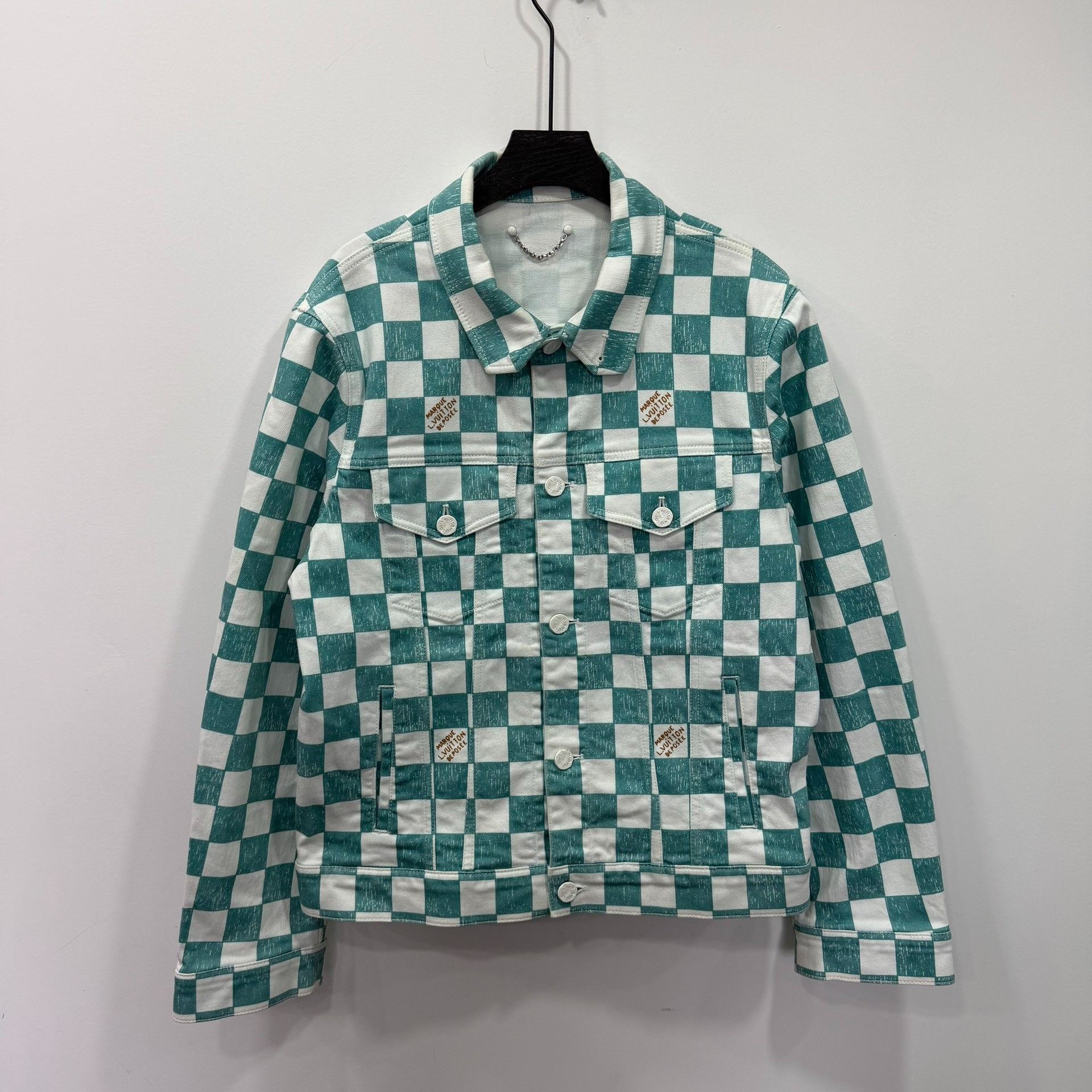 Louis Vuitton Louis Vuitton Denim Green Light Jacket s Men Size US S / EU 44-46 / 1 - 1 Thumbnail