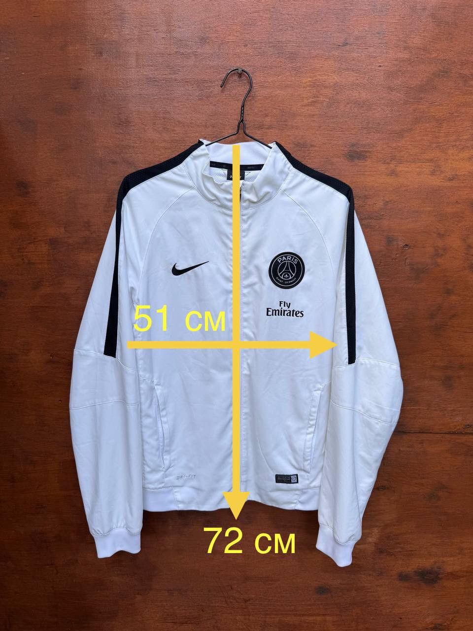 Nike PSG Paris Saint Germain 2017/2018 Nike Track Jacket White S Size US S / EU 44-46 / 1 - 10 Thumbnail