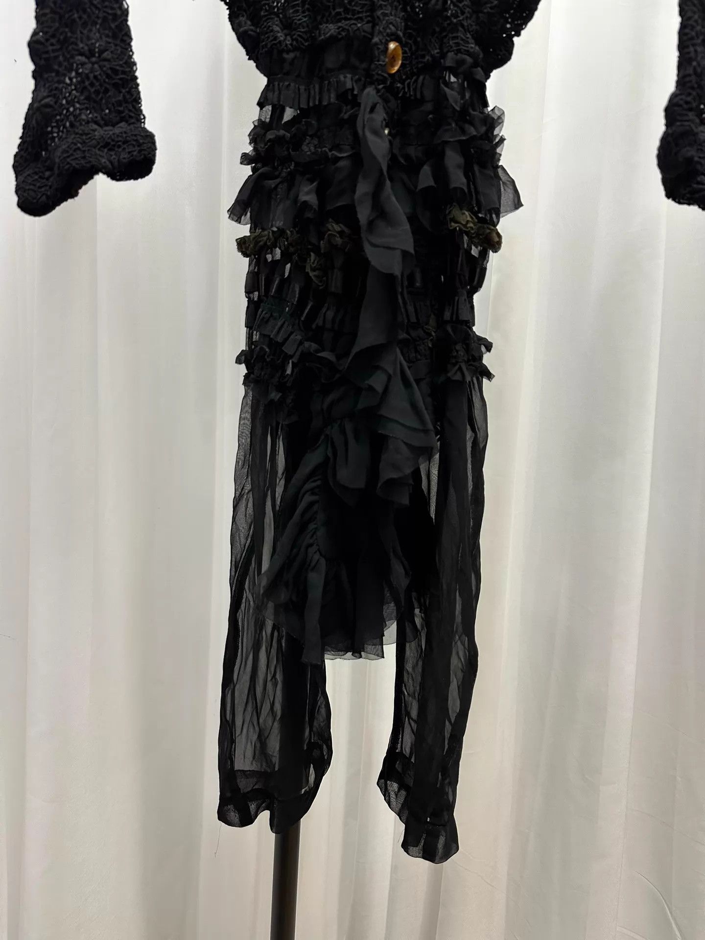 Comme des Garcons Comme des Garcons 2005aw GhostBride Black Lace 2-Way S Size S / US 4 / IT 40 - 3 Thumbnail