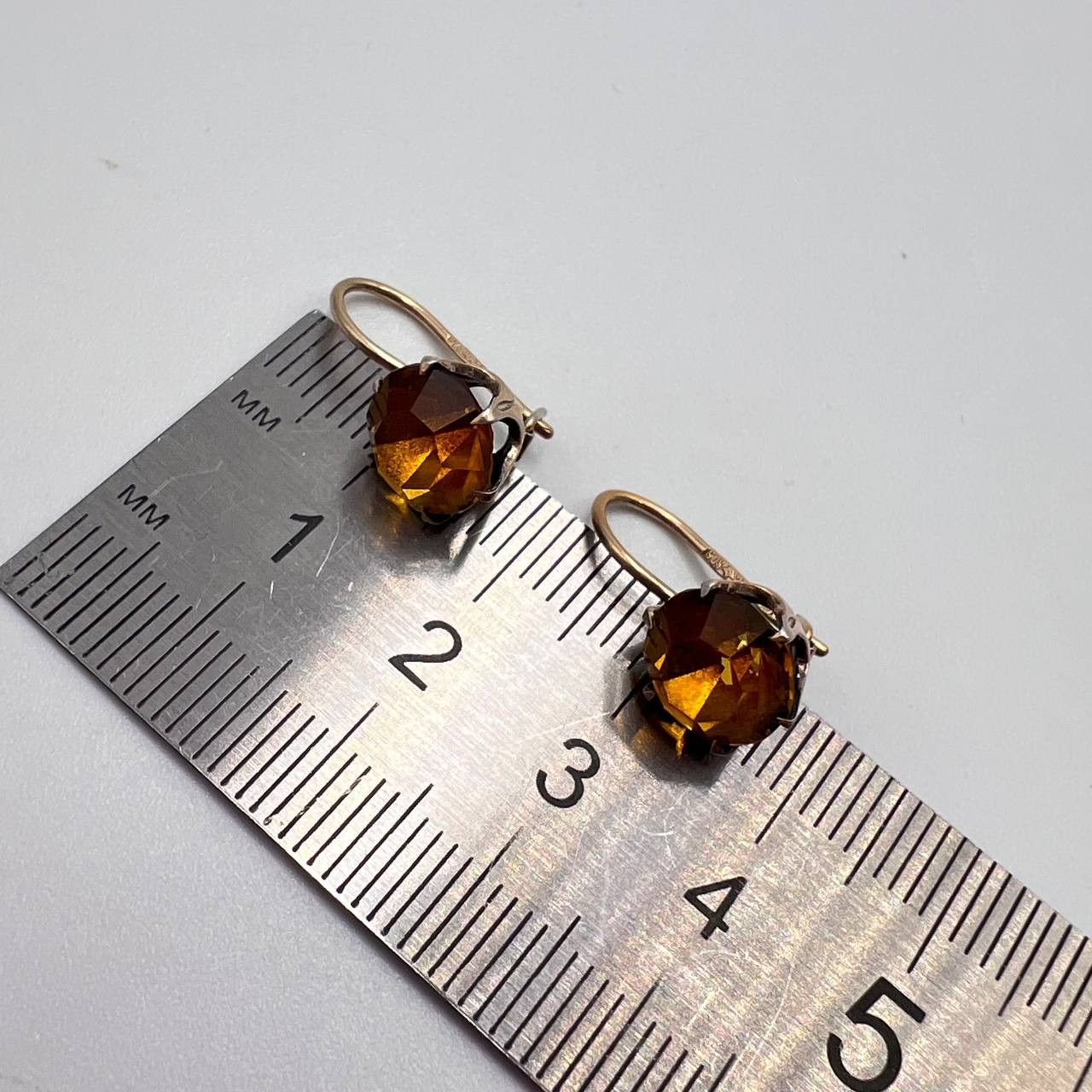 Vintage 1970s Vintage USSR 875 Silver Gold Plated Stud Earrings Size ONE SIZE - 4 Thumbnail