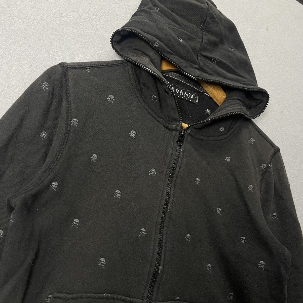 Beams Japan 2000s Beams All-Over Pattern Zip Hoodie Size US S / EU 44-46 / 1 - 5 Thumbnail