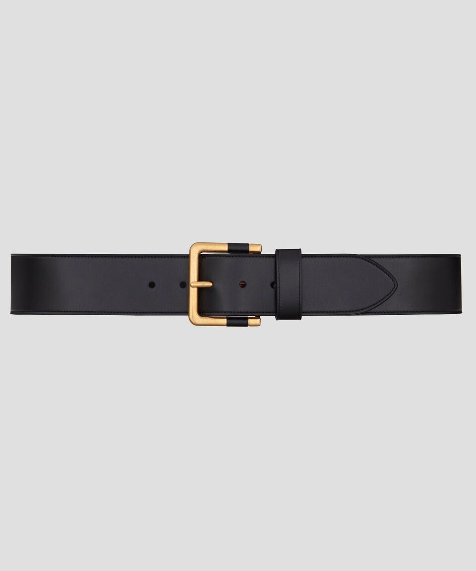 o1bcso1str1224 Size: 85 /Square Bucklet Large Belt in Black
