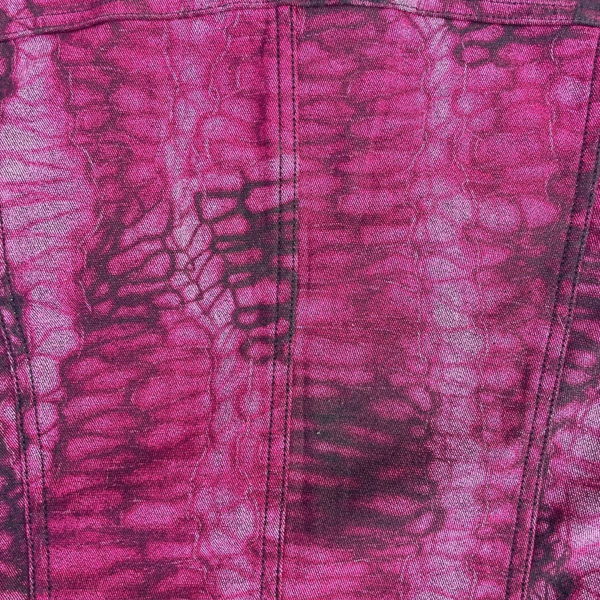 Versace Jeans Couture RARE Versace Jeans Couture Pink Python Graphic Denim Jacket Size M / US 6-8 / IT 42-44 - 10 Thumbnail