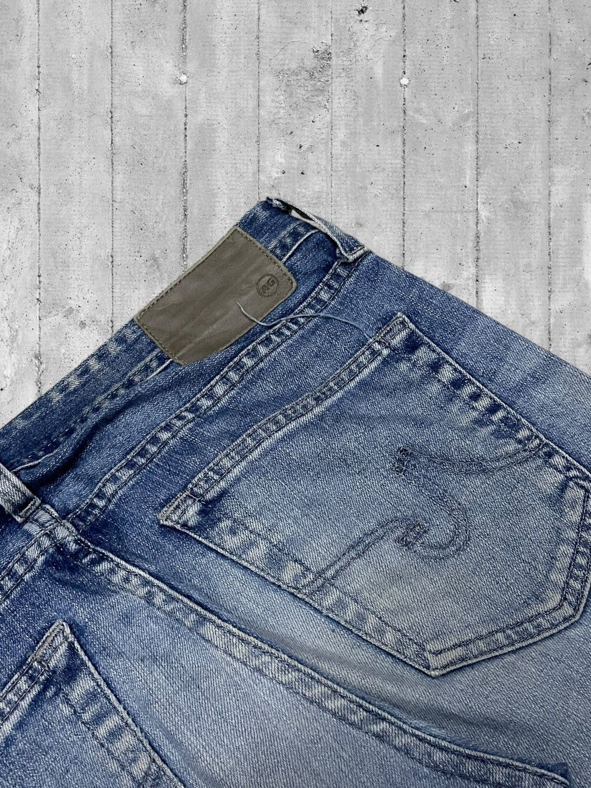 Designer × Other Vintge Designer Adriano Goldschimied Distressed Splash Denim Size US 31 - 16 Thumbnail