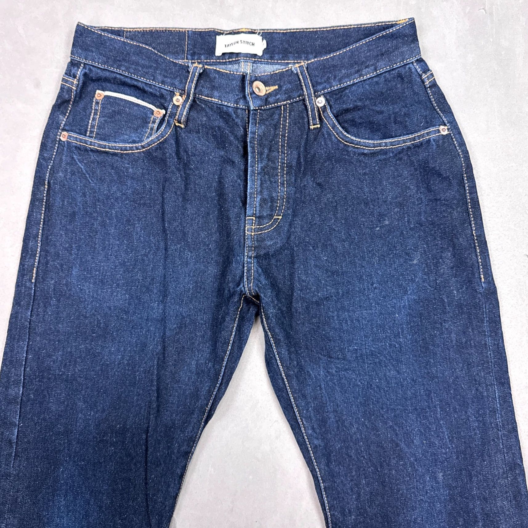 Taylor Stitch Taylor Stitch Jeans Mens 29x34 Blue Selvedge Denim Pants Button Fly Slim Dark Size US 29 - 5 Thumbnail