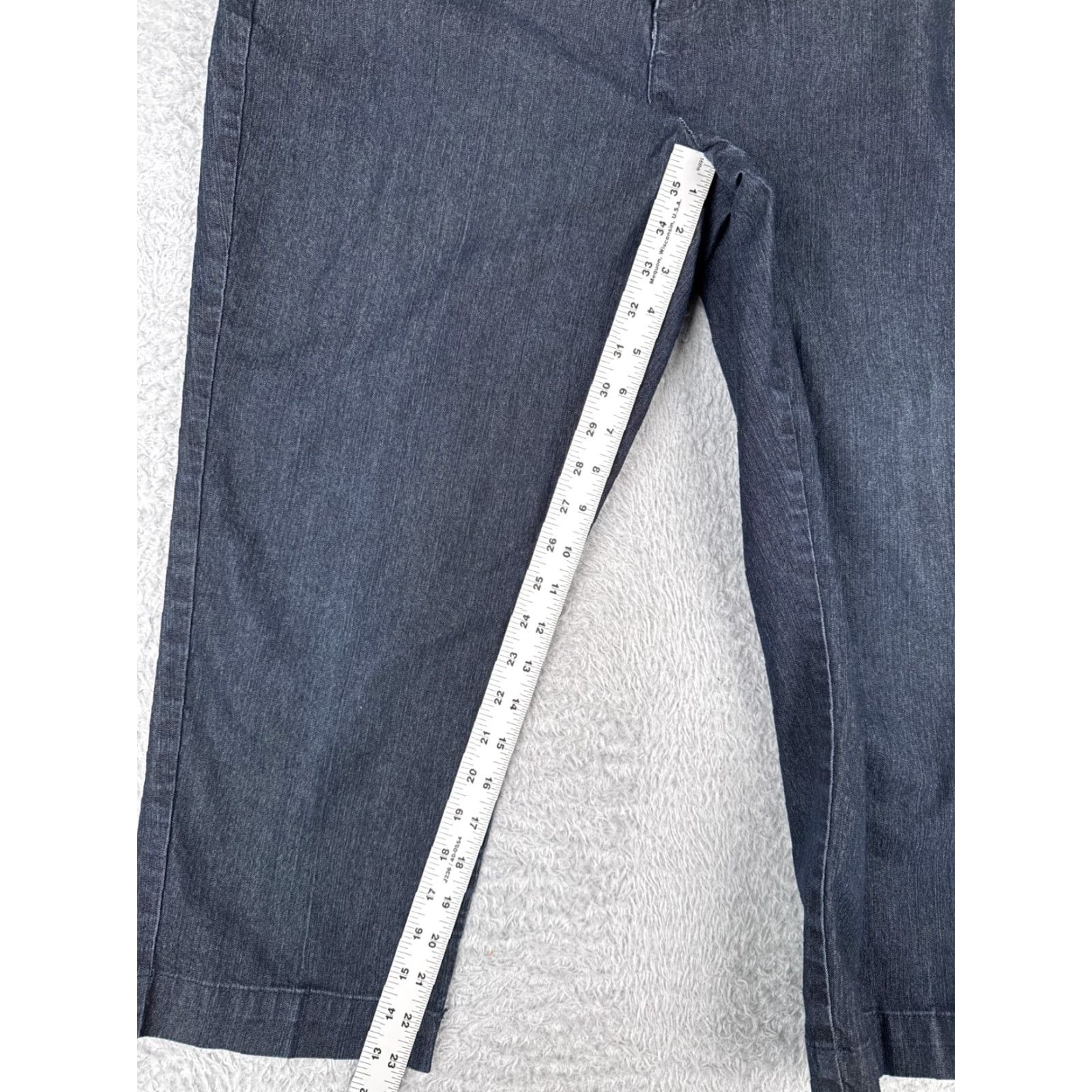 Vintage VINTAGE Style&co. Jeans Women Capri 14 Blue Denim High Rise 5-Pocket Cotton Blend Size 34 in Size 36" / US 14 / IT 50 - 7 Thumbnail