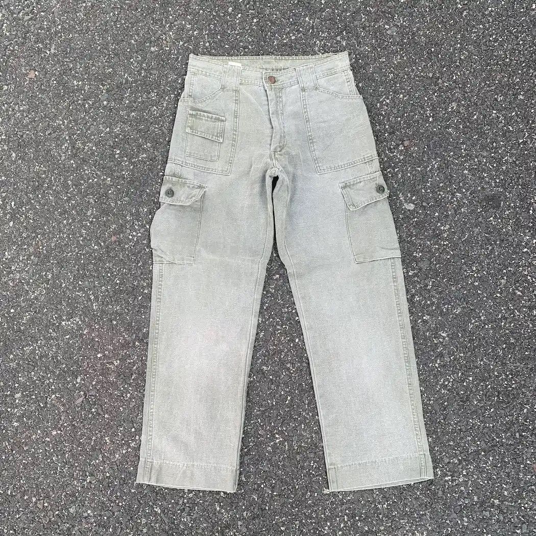Japanese Brand VINTAGE CAPITAN TROUSERS DUCK CANVAS UTILITY FADED CARGO W27 Size US 27 - 1 Thumbnail