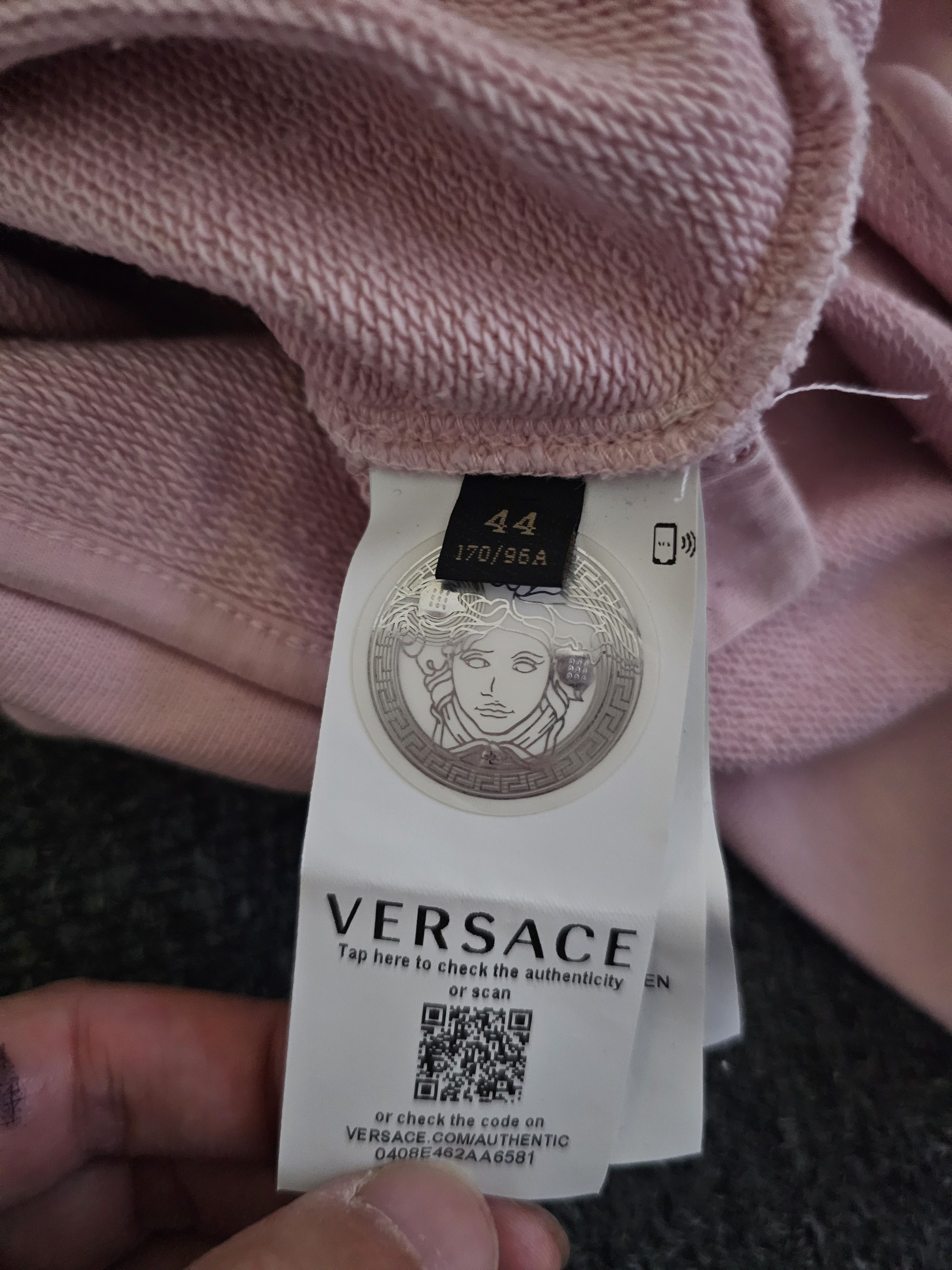 Versace Versace Unisex Pink Sweatshirts size 44/M Size US S / EU 44-46 / 1 - 6 Thumbnail