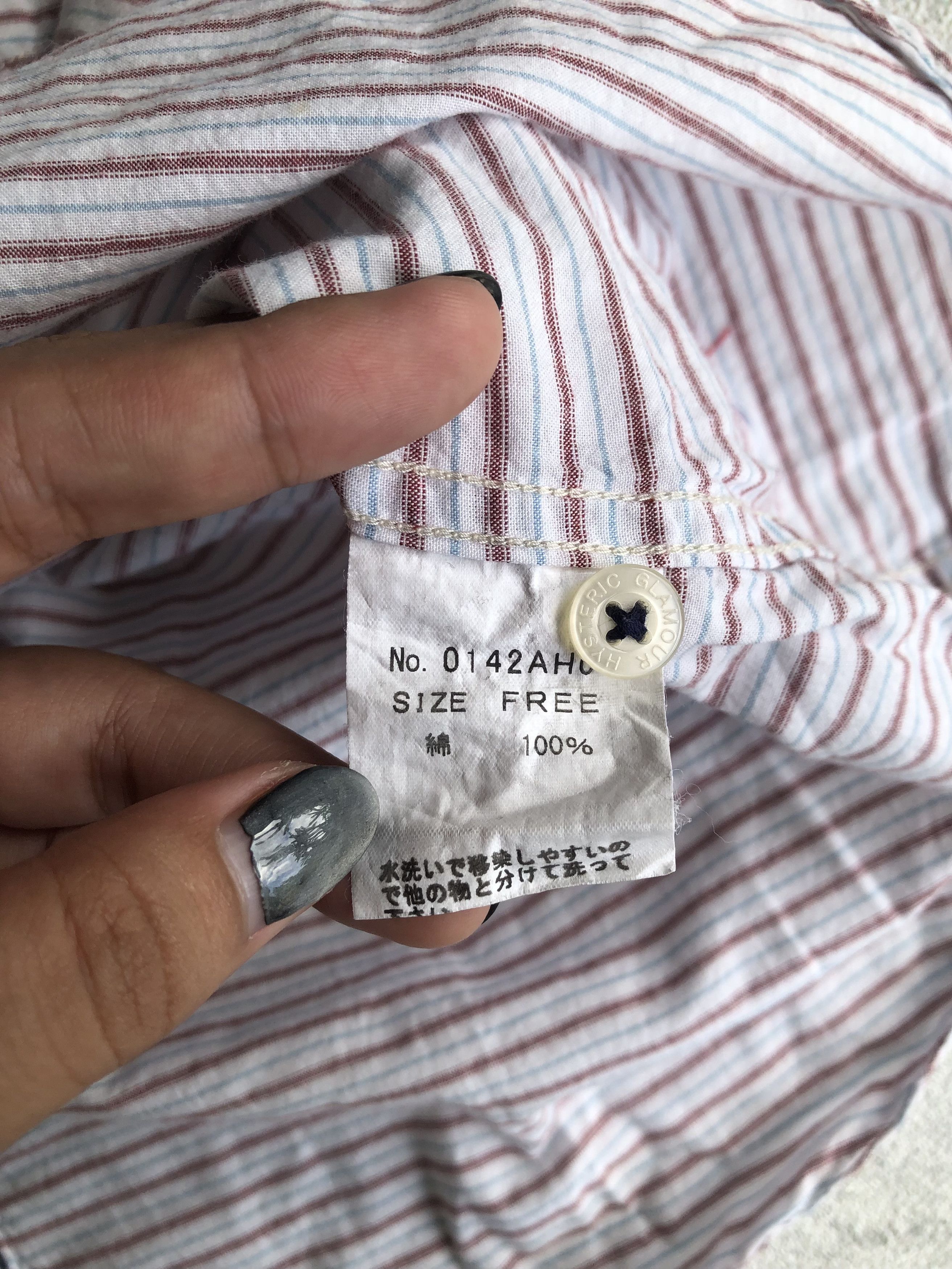 Hysteric Glamour × Japanese Brand Vintage Hysteric Glamour Shirt Size S / US 4 / IT 40 - 6 Thumbnail