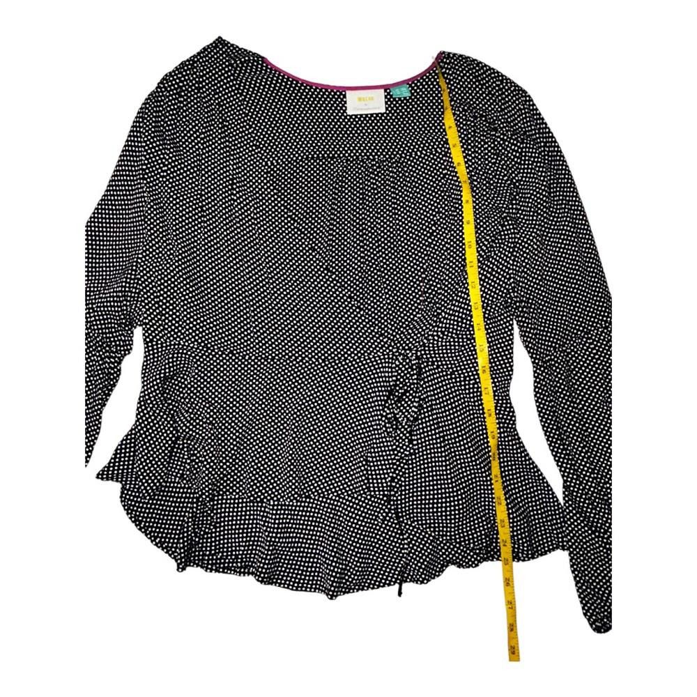 Designer Anthropologie l Maeve Ingrid Wrap Blouse Size 18 Size XXL / US 16-18 / IT 52-54 - 4 Thumbnail
