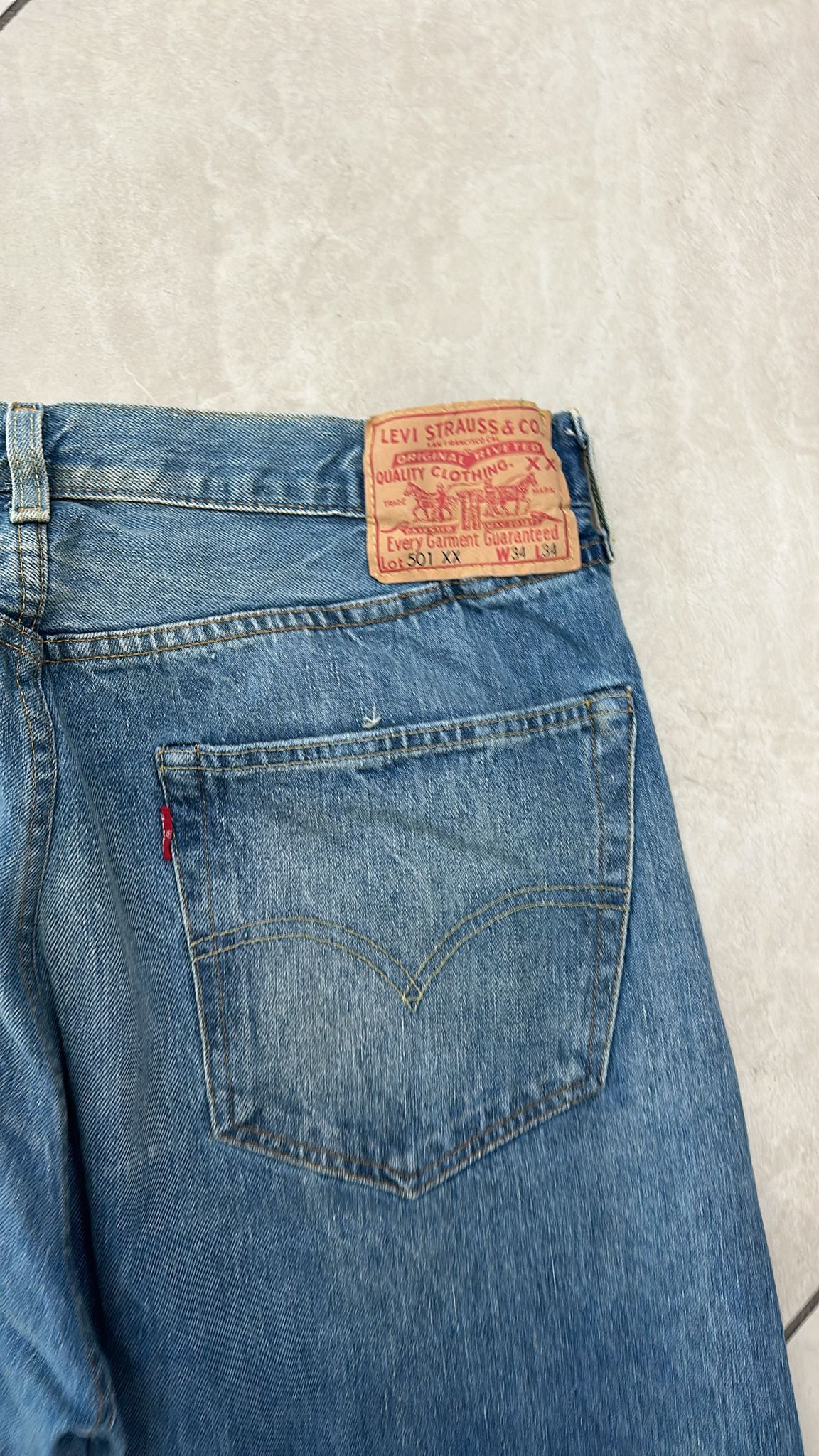 Levi's Vintage Clothing LVC Levi's Vintage Clothing 1955 501XX BigE Selvedge Jeans Size US 34 / EU 50 - 6 Thumbnail
