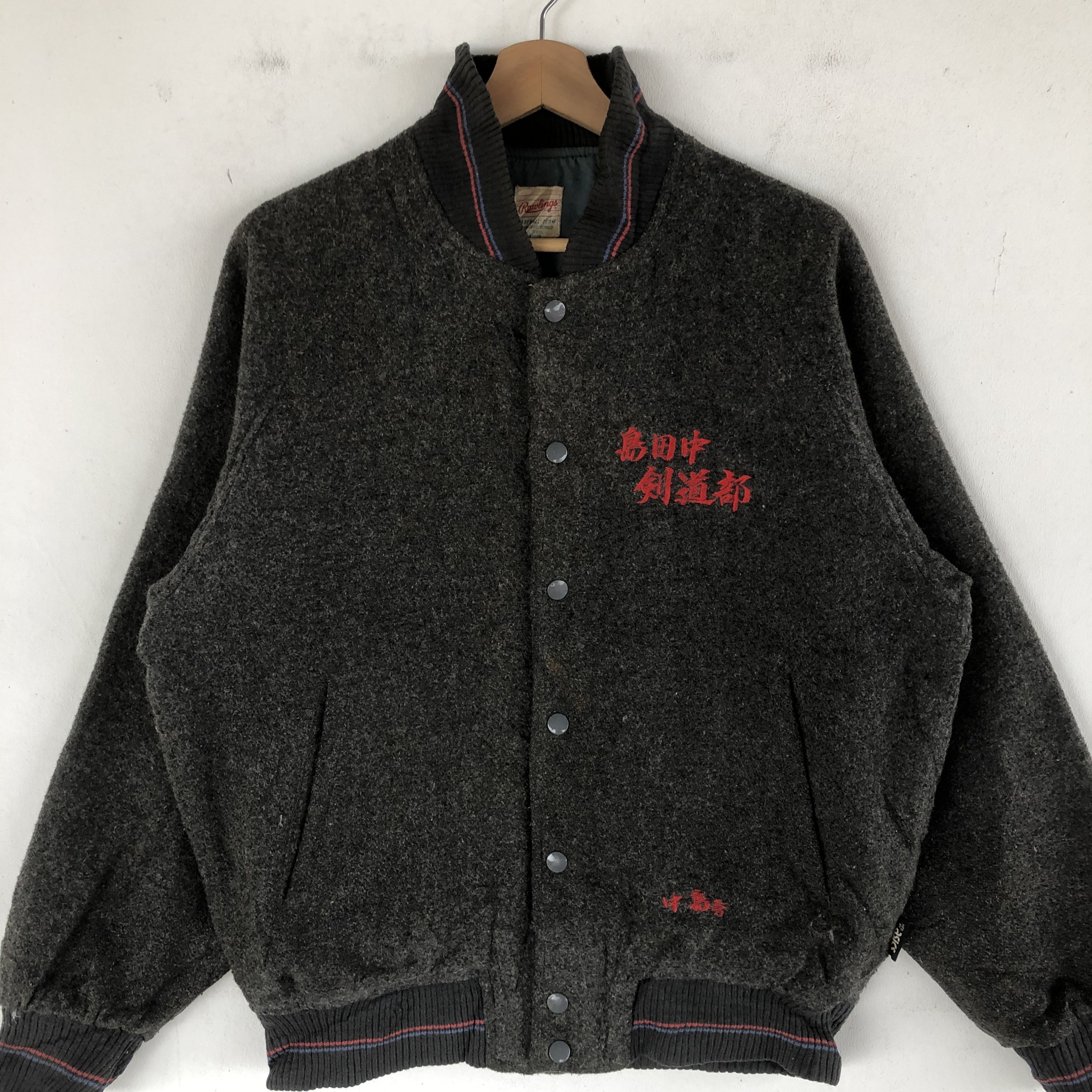 Vintage Rawlings Varsity Jackets Japanese Baseball Wool Jackets Size US M / EU 48-50 / 2 - 3 Thumbnail