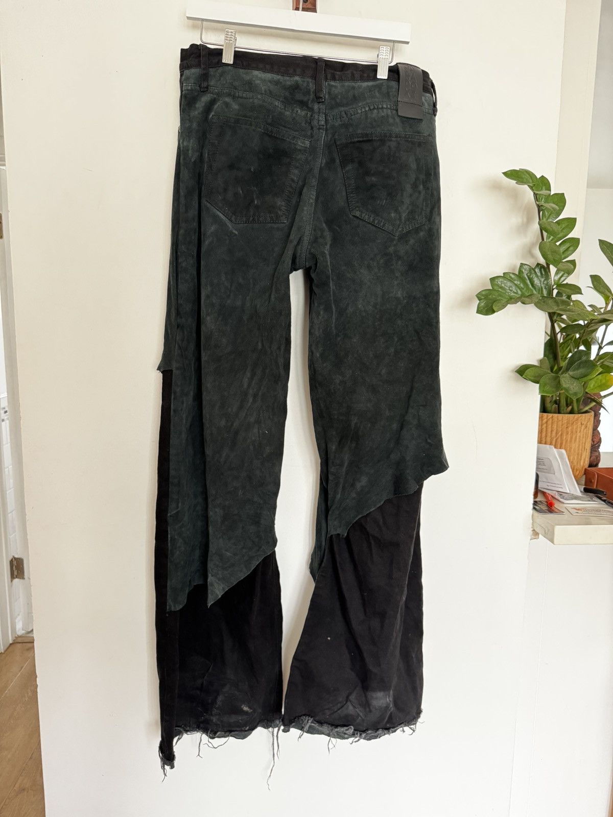 Paradoxe Paris Overlayed leather baggy jeans Size US 34 / EU 50 - 2 Thumbnail