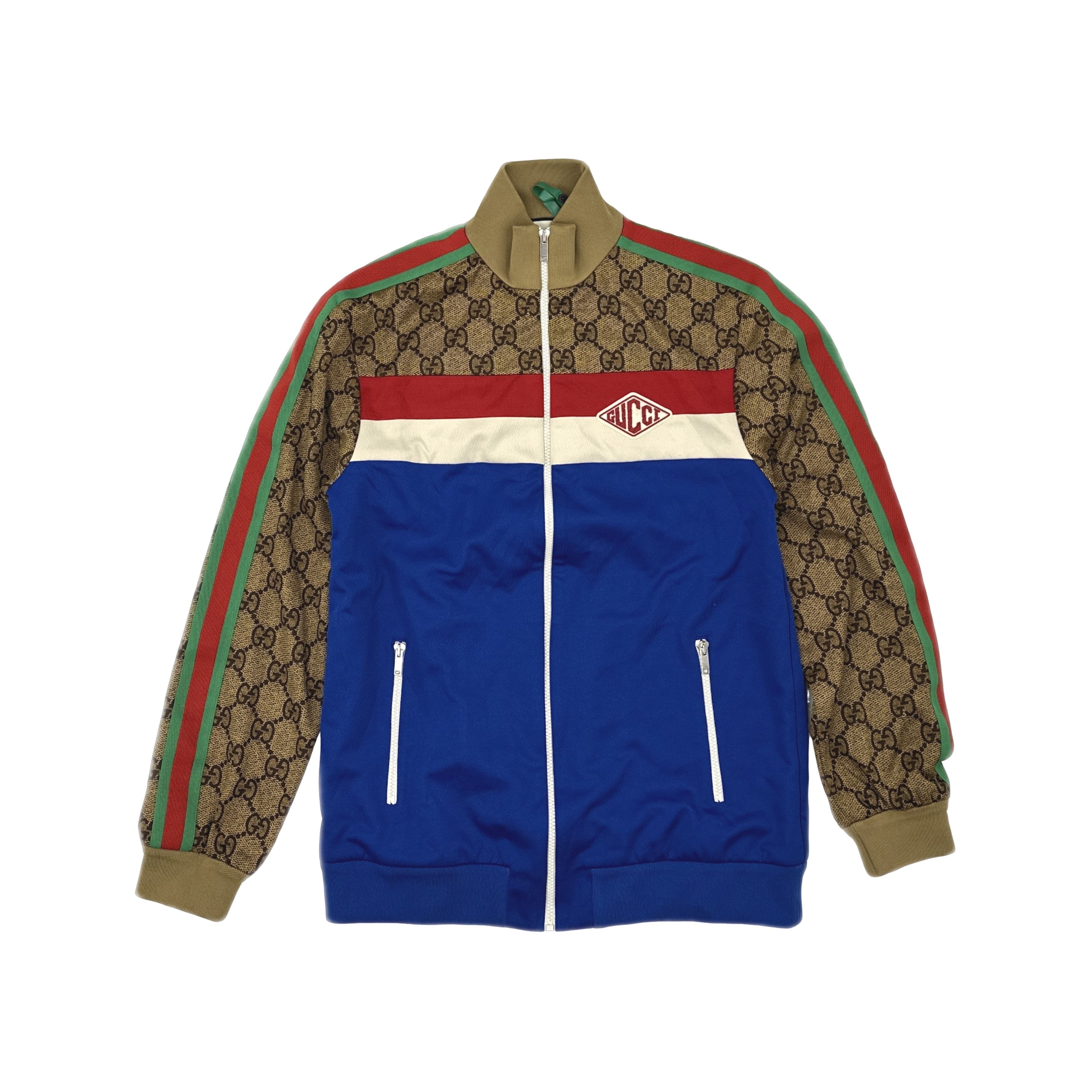 Gucci Gucci GG Monogram Colorblock Zip Jacket Size L Size L / US 10 / IT 46 - 1 Thumbnail