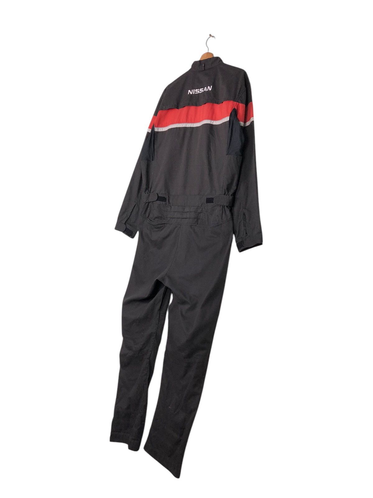 Japanese Brand 📌Vintage Overall Worker Racing Nissan Big Logo Spell Out Size US 38 / EU 54 - 11 Thumbnail