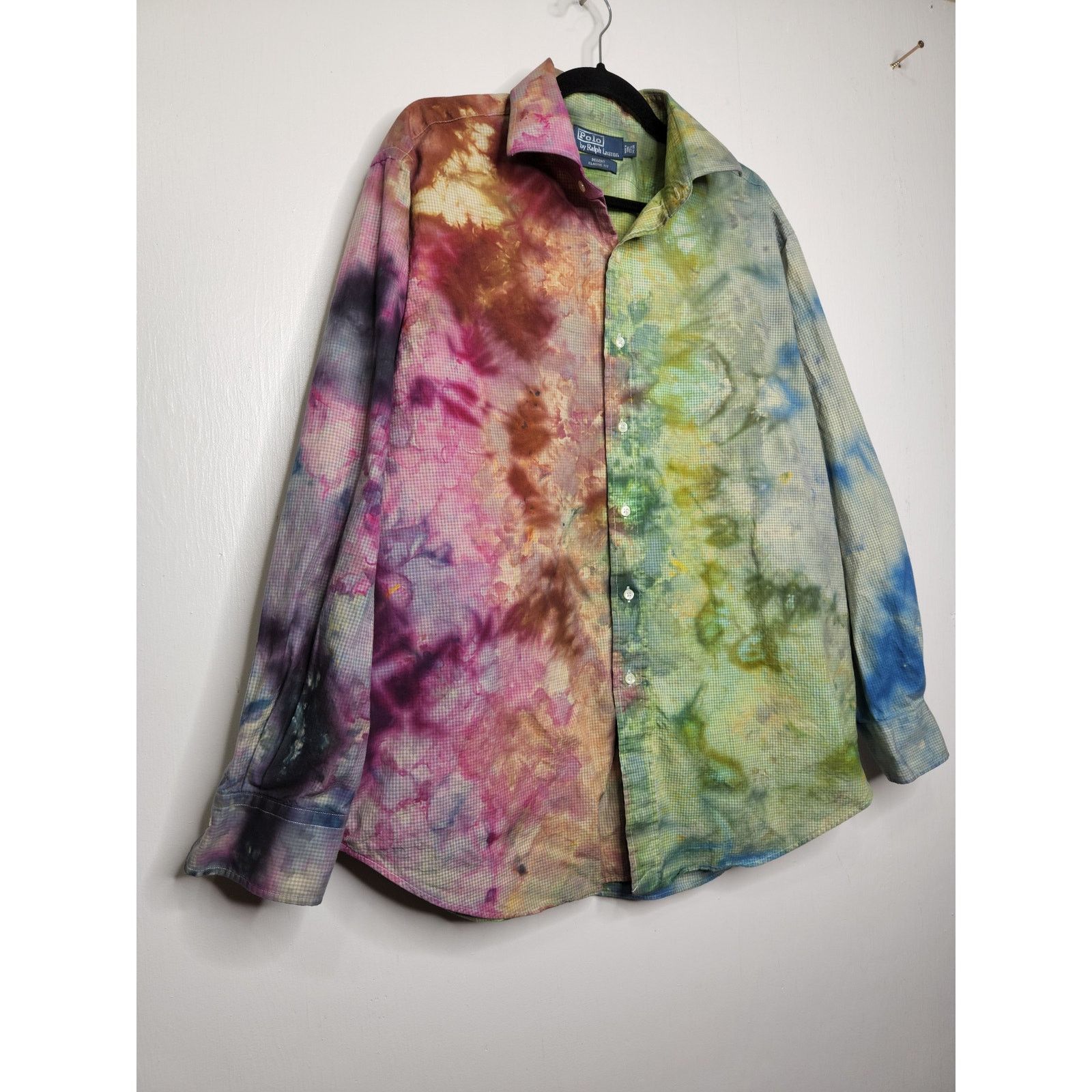 Polo Ralph Lauren Polo Ralph Lauren Regent Classic Button Custom Ice Tie Dye Size US XL / EU 56 / 4 - 3 Thumbnail