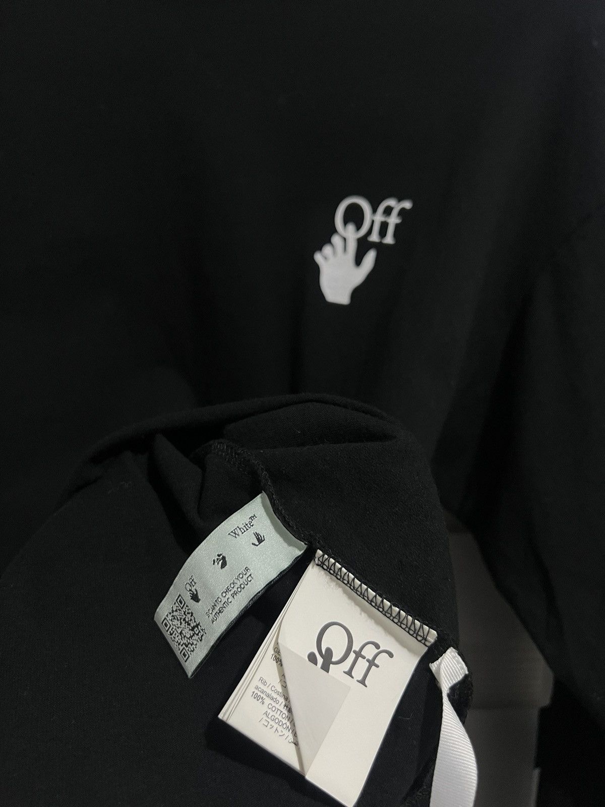 Off-White Off White Fw20 Cut Here Longsleeve Tshirt Size US S / EU 44-46 / 1 - 7 Thumbnail