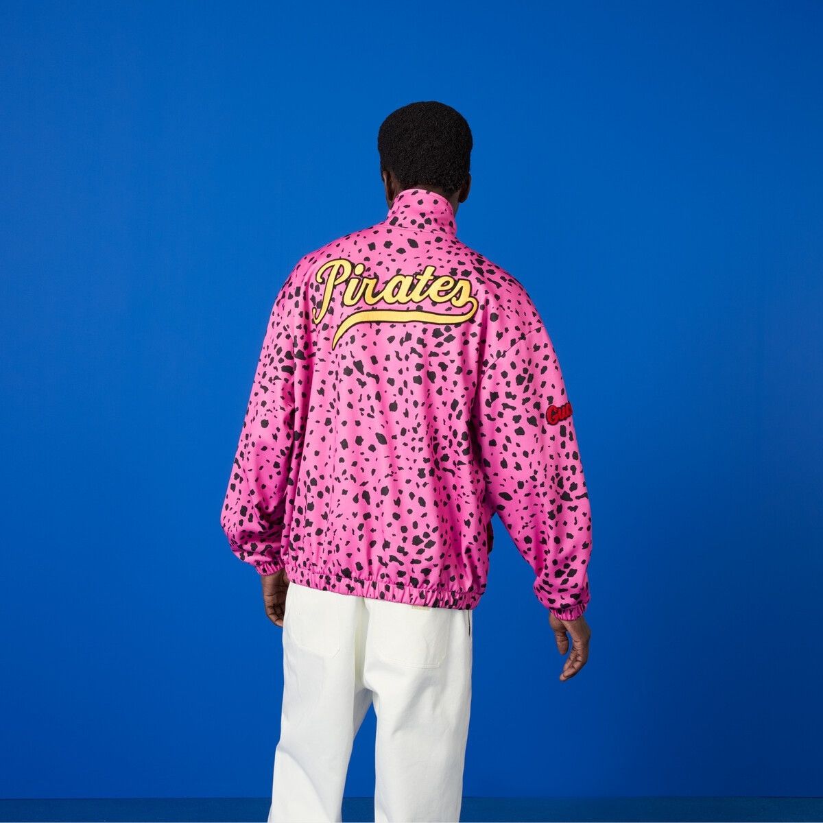 Gucci o1s1wg110125 Pirates™ Jersey Zip Jacket in Pink/Black Size US S / EU 44-46 / 1 - 7 Thumbnail