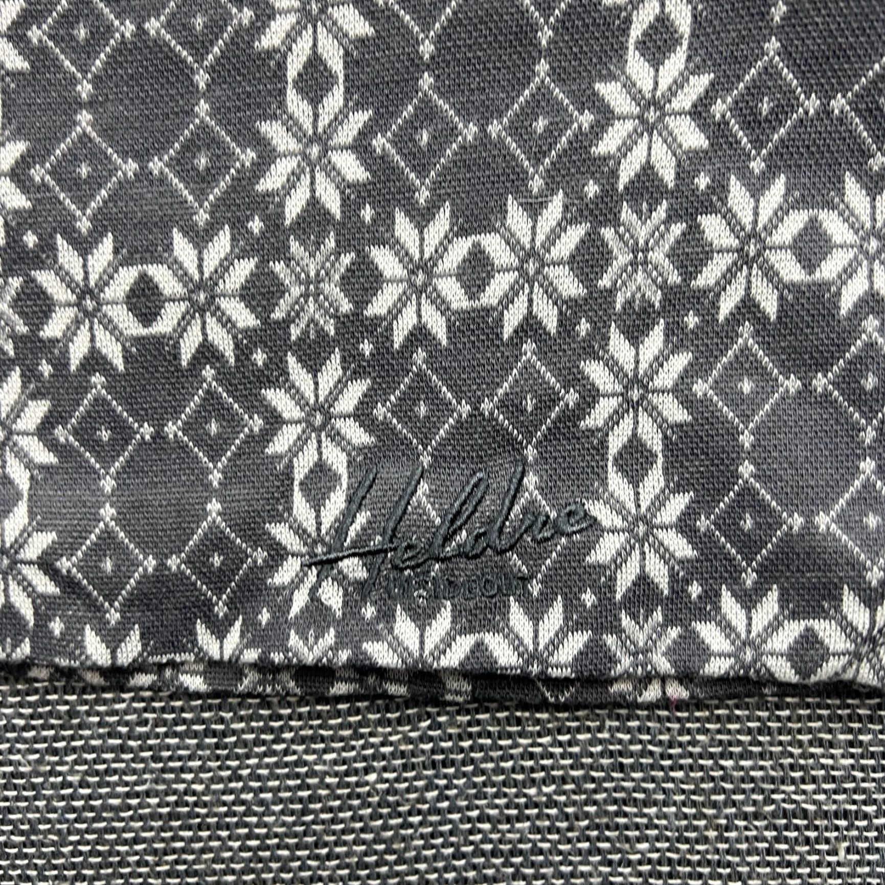Vintage Heldre Headband One Size Merino Wool Blend Gray White Fair Isle Lined Norway Unisex Adults Headband Size ONE SIZE - 2 Thumbnail