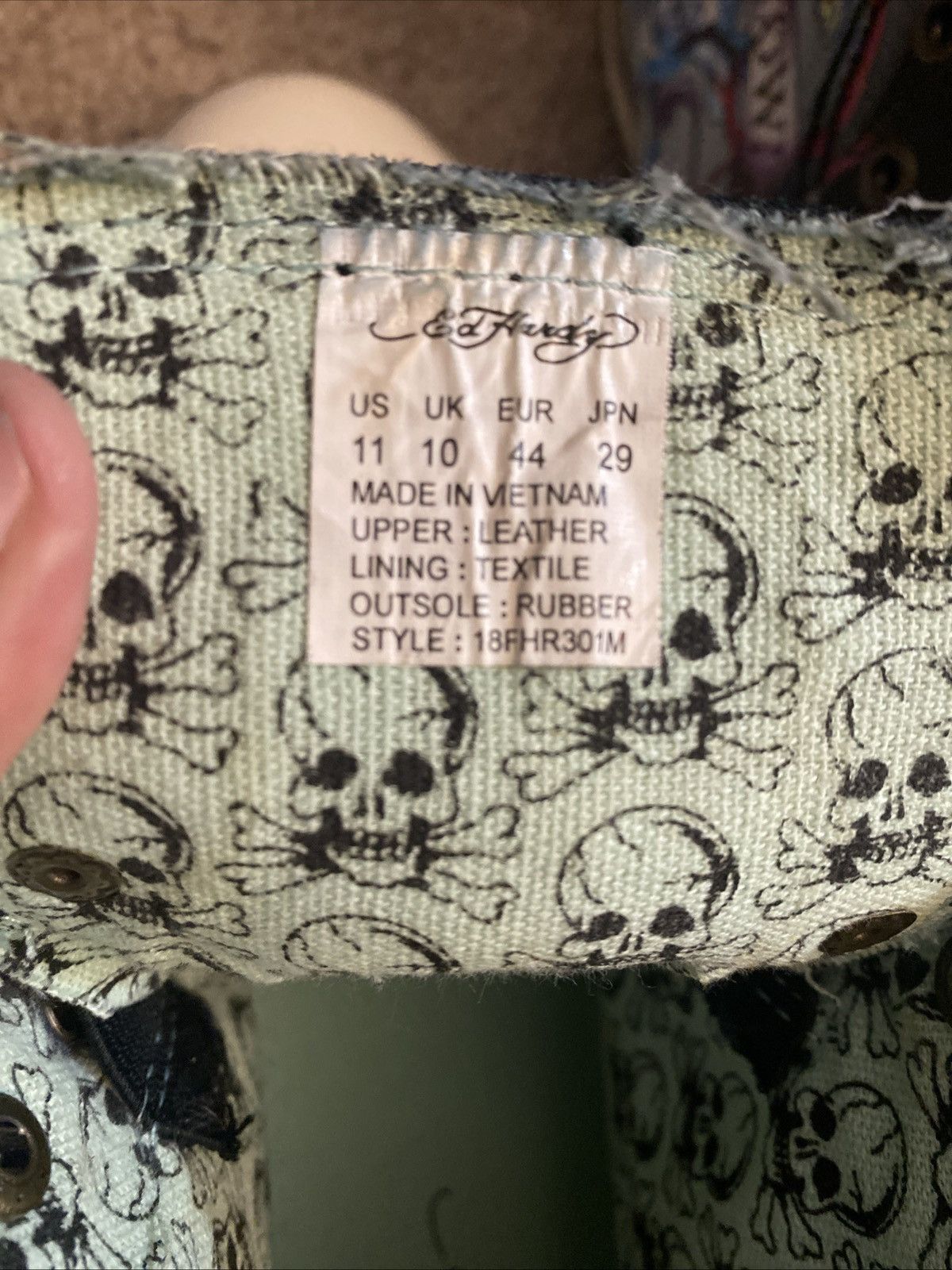 Ed Hardy Rare!Vintage Y2K Ed Hardy Hi top Sneakers size 11 Size US 11 / EU 44 - 8 Thumbnail