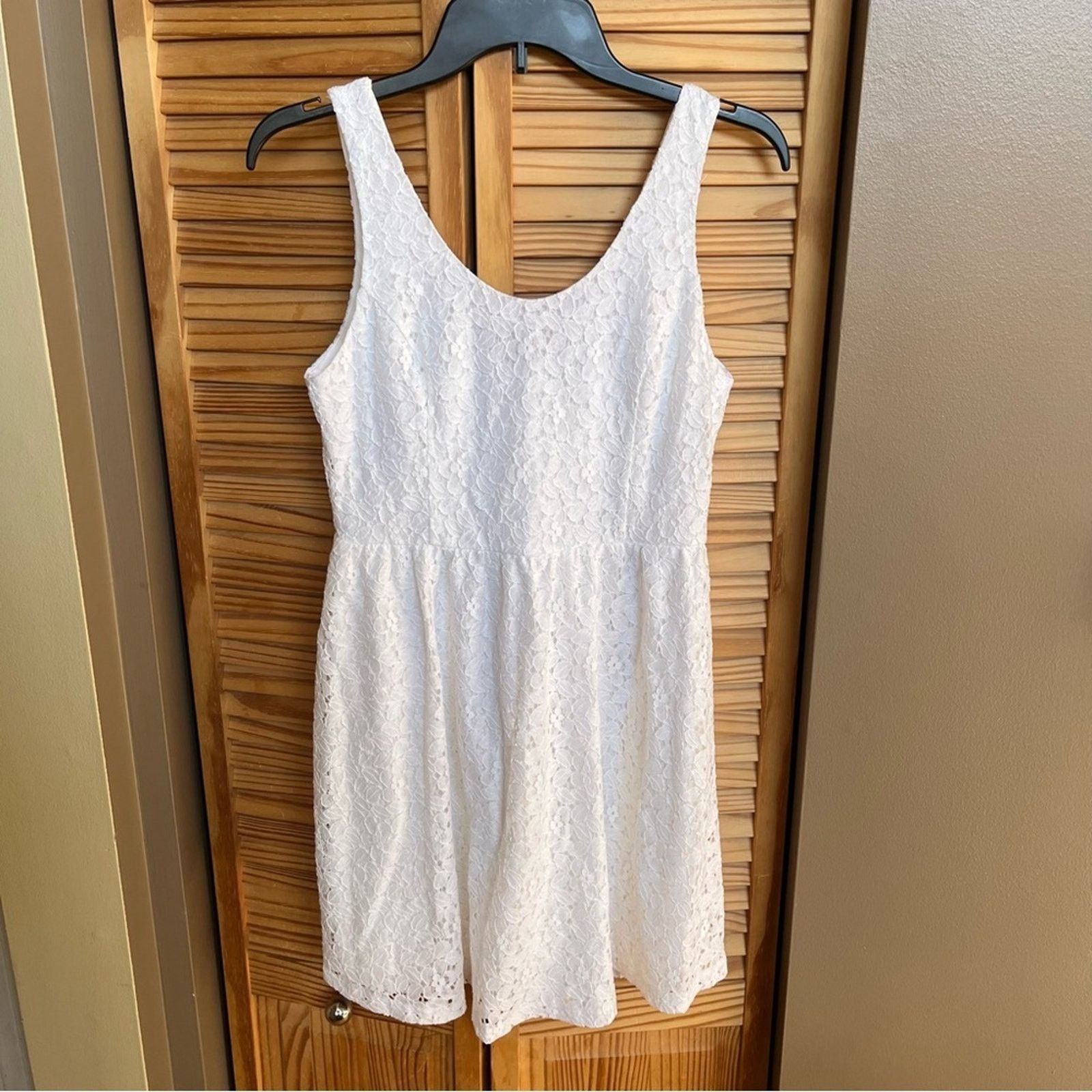 Other Lush NWT White Lace Sleeveless Tank Dress Women’s Size M Size M / US 6-8 / IT 42-44 - 1 Thumbnail