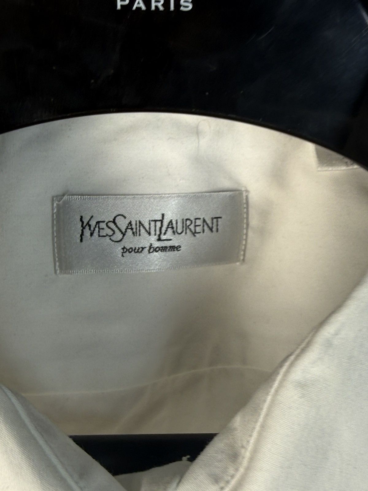 Yves Saint Laurent White YSL Shirt Dress Button Up Classic Logo Size US XXL / EU 58 / 5 - 4 Thumbnail