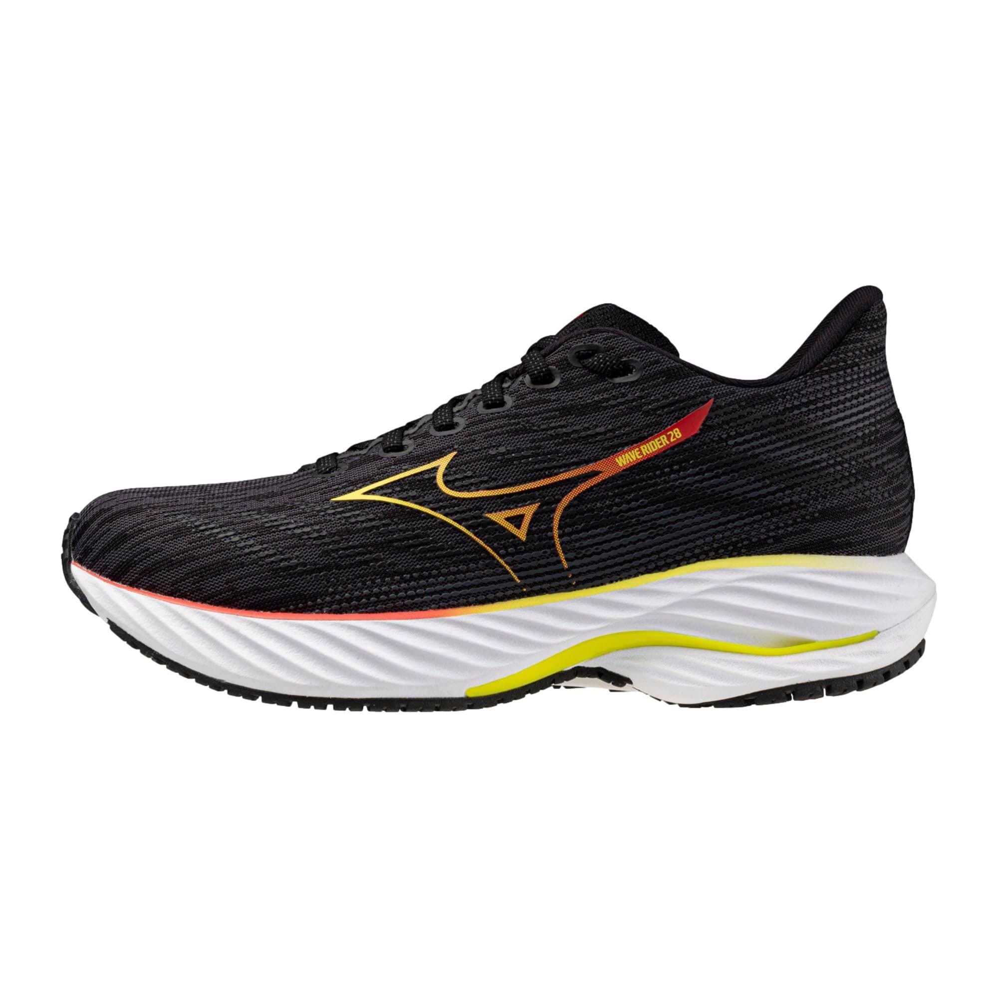 Mizuno Wave Rider 28 Black / Evening Primrose J1GD240377 Size US 6 / IT 36 - 1 Thumbnail