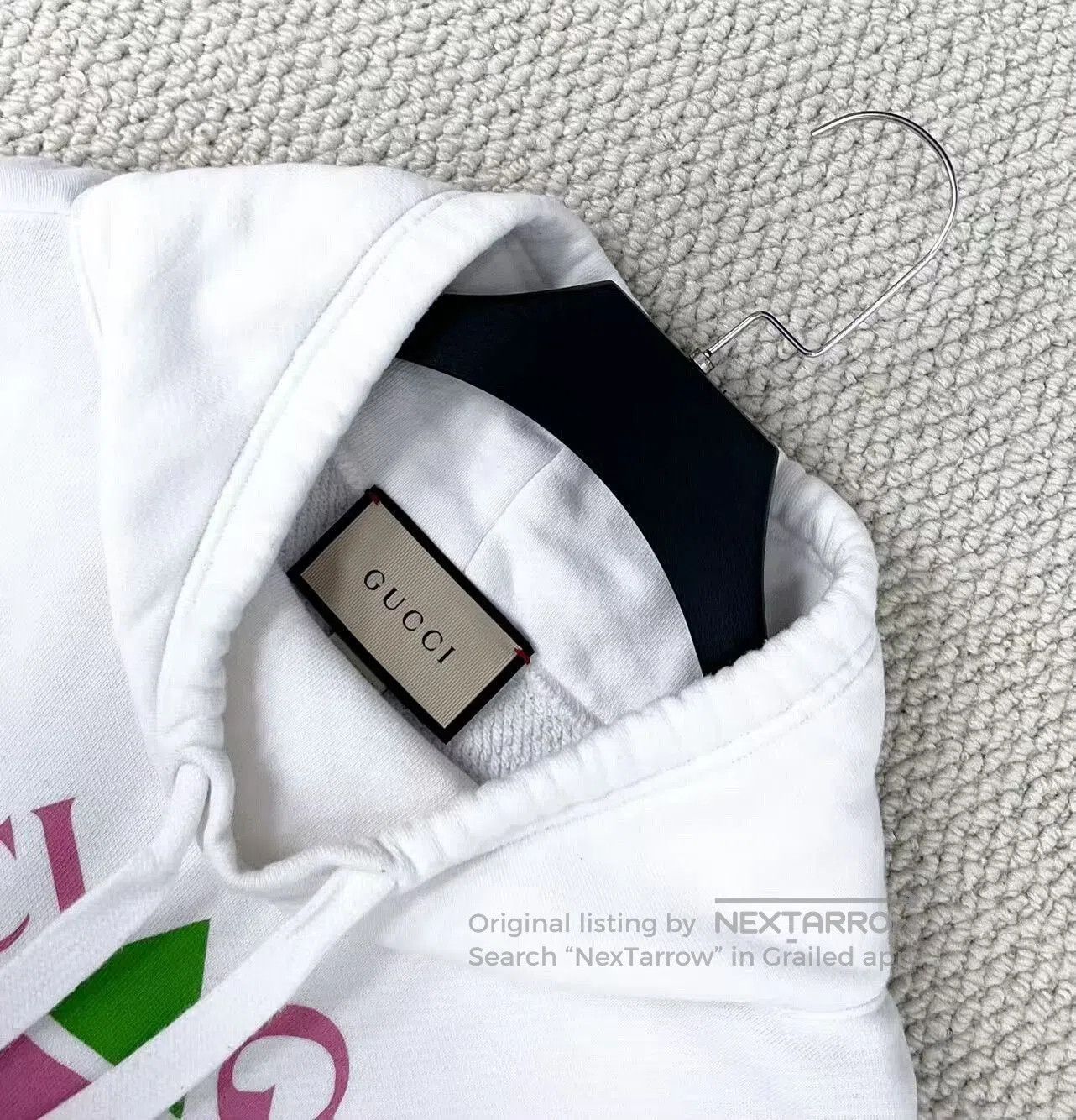Gucci gucci white hooded sweatshirt with double g logo. Size US M / EU 48-50 / 2 - 3 Thumbnail