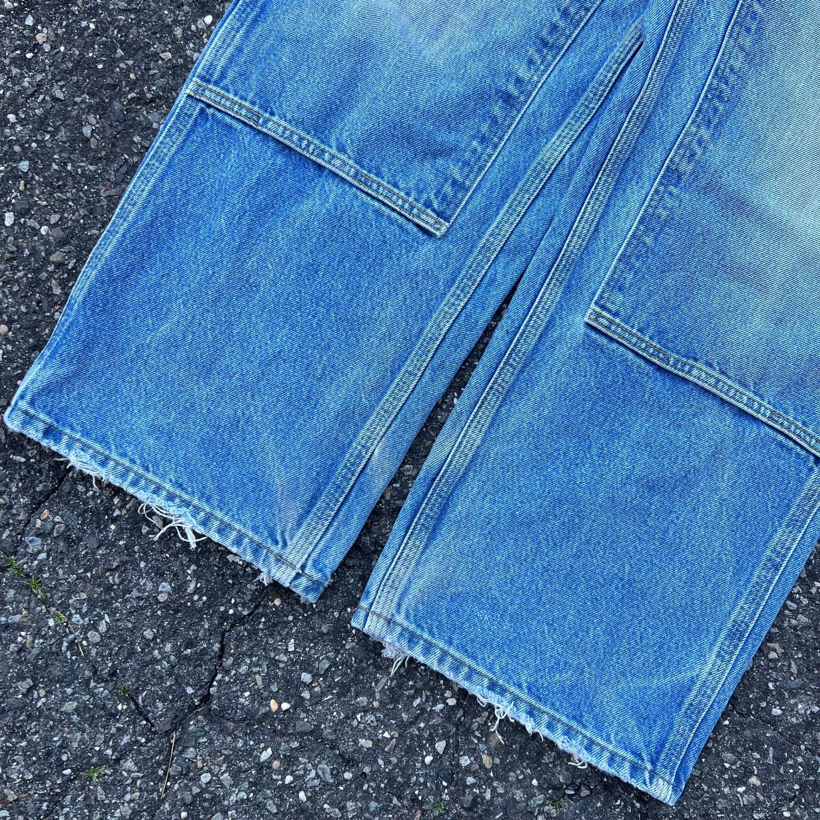 Carhartt × Vintage Vintage carhartt blue jeans denim double knee work pants Size US 36 / EU 52 - 3 Thumbnail