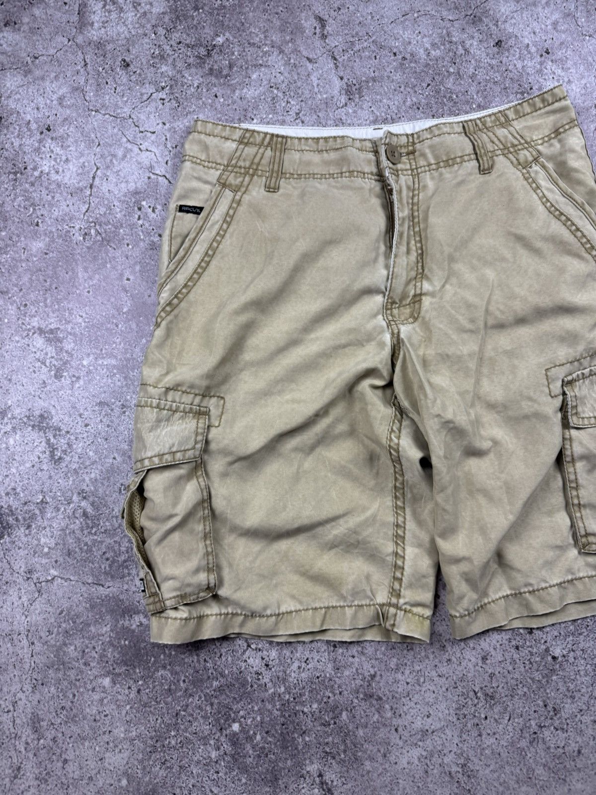 Rip Curl Vintage 00s Rip Curl Baggy Cargo Surf Shorts Y2K Surf Size US 32 / EU 48 - 4 Thumbnail