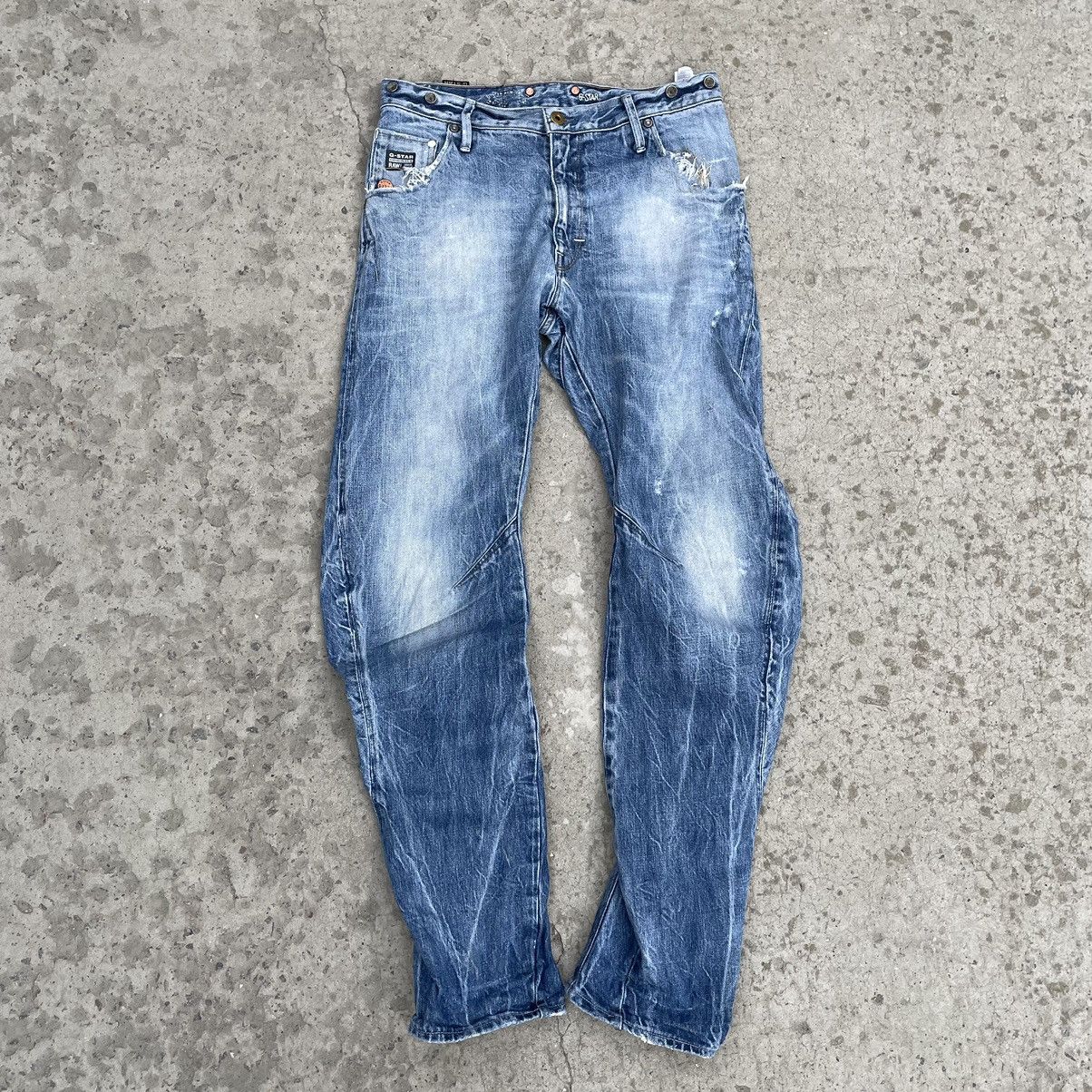 G-Star × Vintage Vintage G star Raw Jeans 3301 W33xL34 Work Wear Pants Y2K Size US 33 - 1 Thumbnail