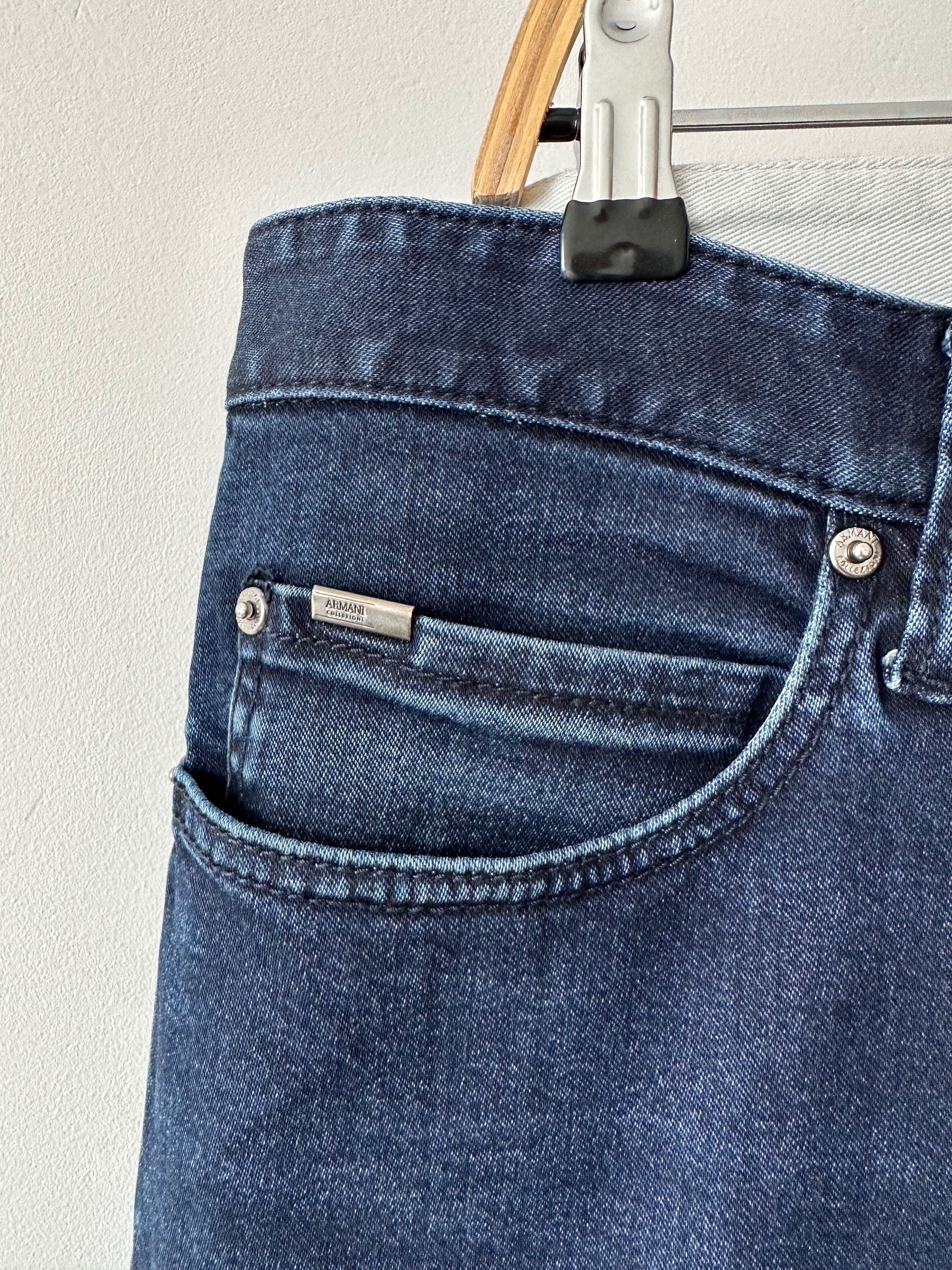 Armani Collezioni Armani Collezioni Indaco J15 Stretch denim pants indigo blue Size US 36 / EU 52 - 7 Thumbnail