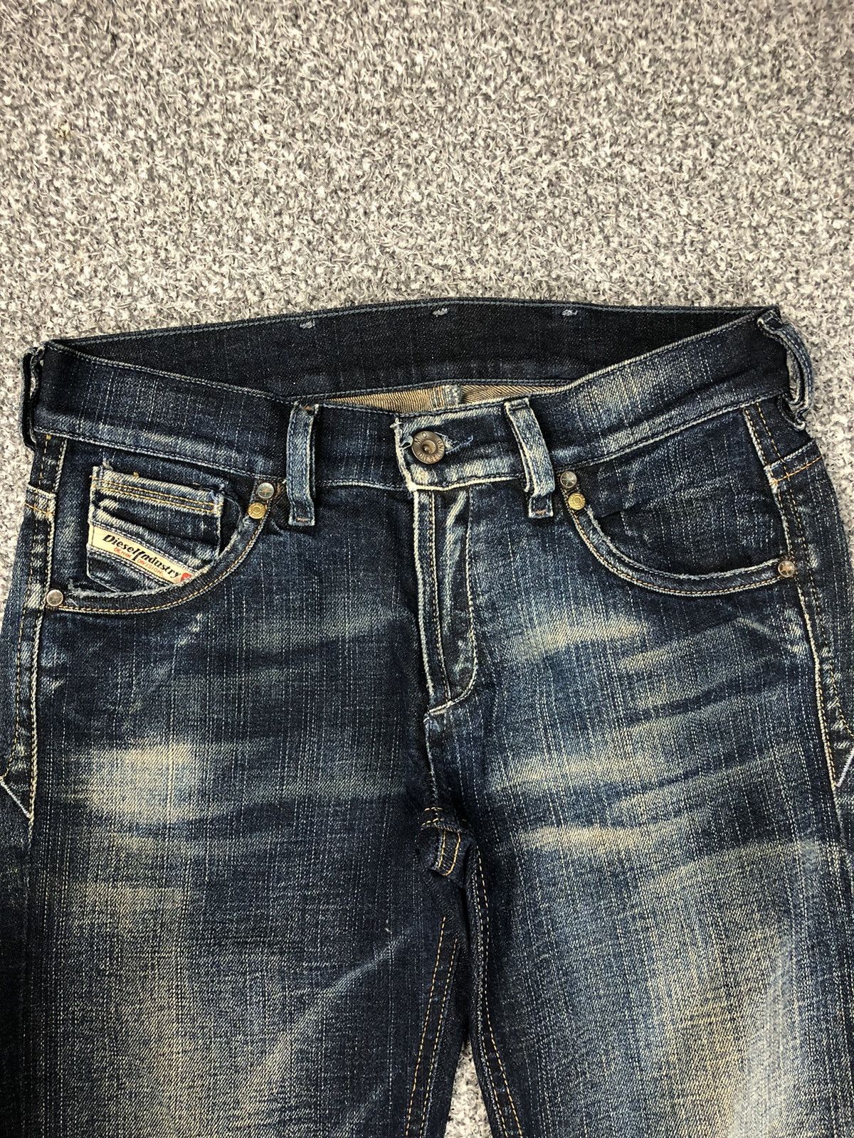 Diesel Vintage Diesel Industry Italy Flare Stone Wash Jeans Size 29" - 3 Thumbnail