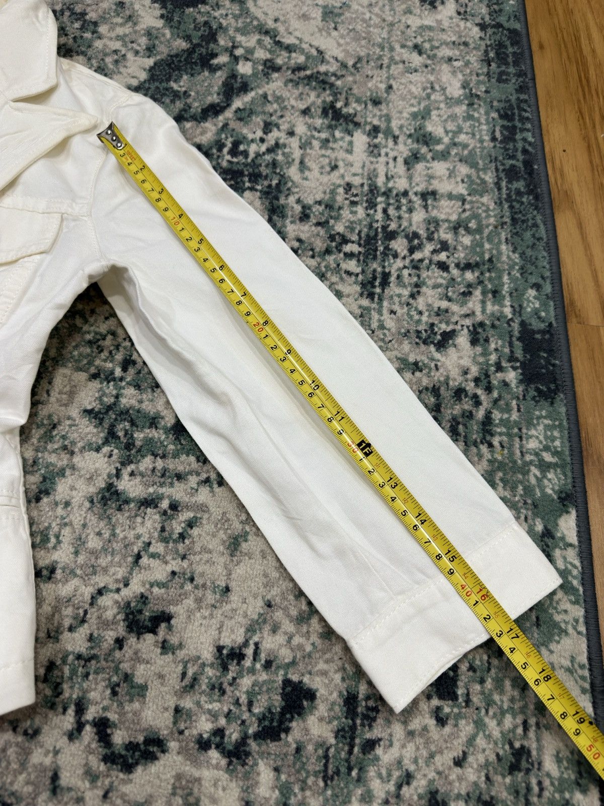 Jean Paul Gaultier Jean Paul Gaultier White Denim Jacket Size S / US 4 / IT 40 - 13 Thumbnail